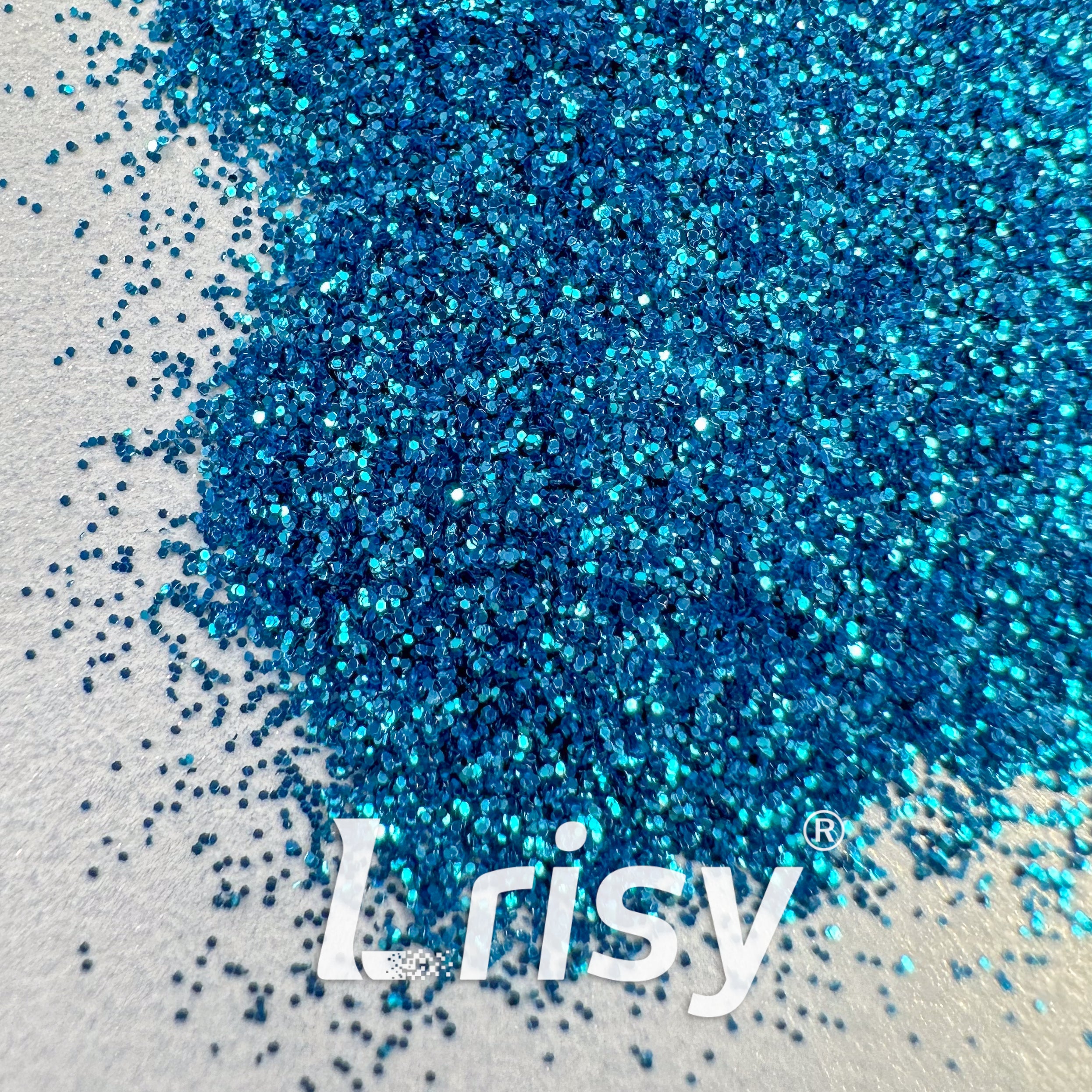 0.2mm Biodegradable Turquoise Blue Fine Glitter Pure Color AKH714