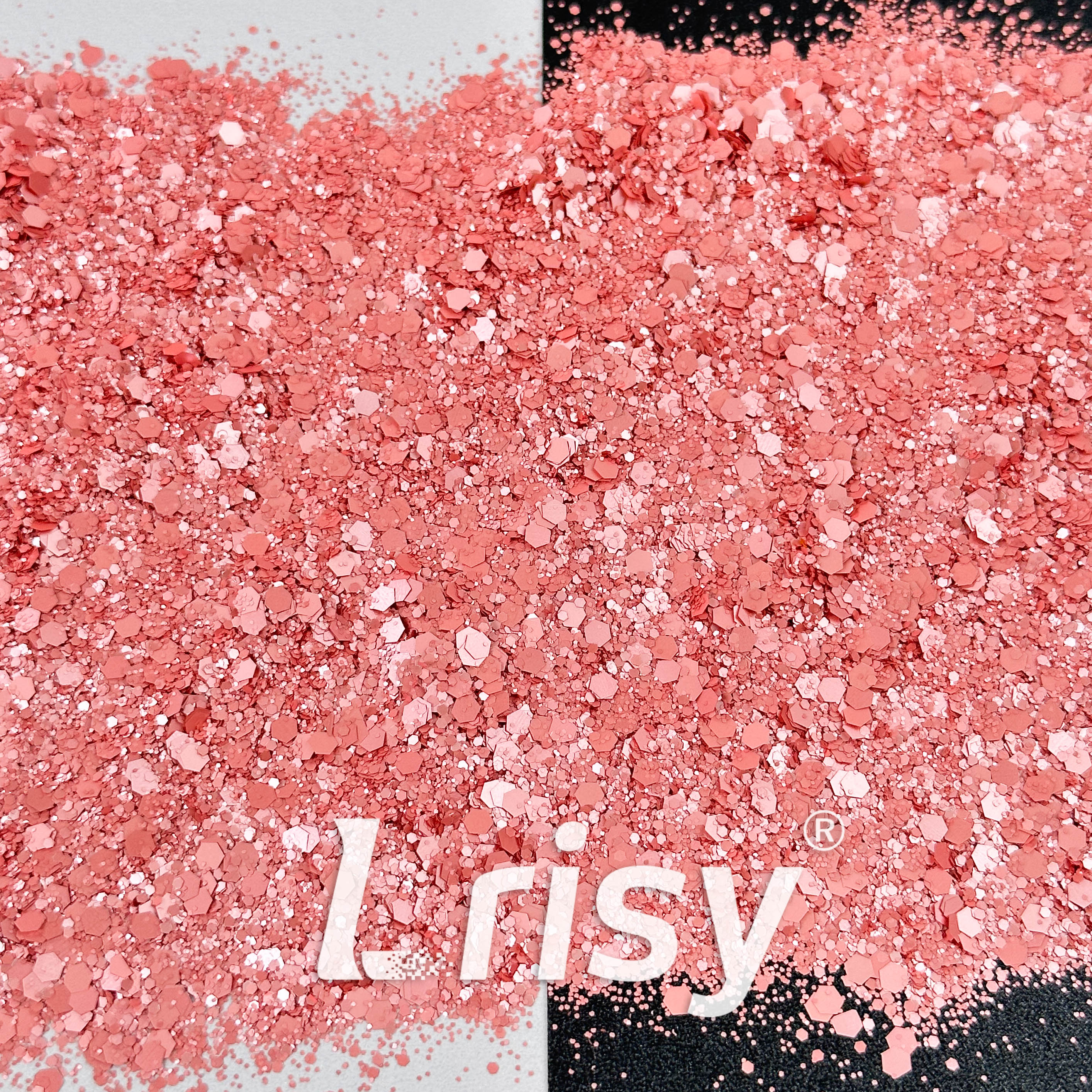Matte Macaron Warm Pink Glitter 3408