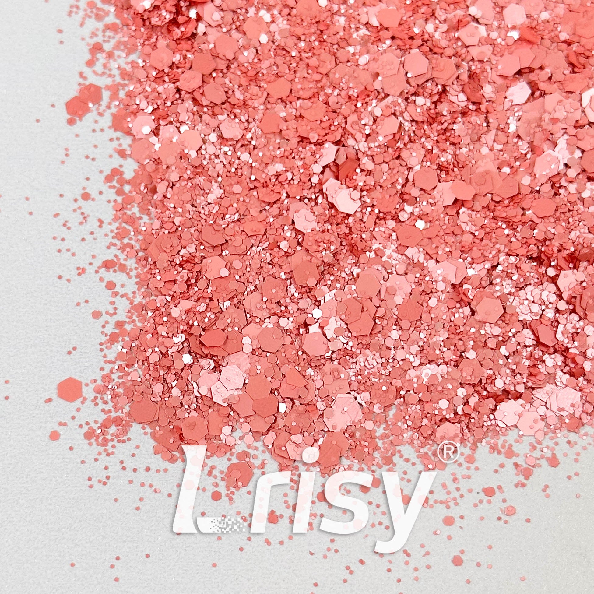 Matte Macaron Warm Pink Glitter 3408