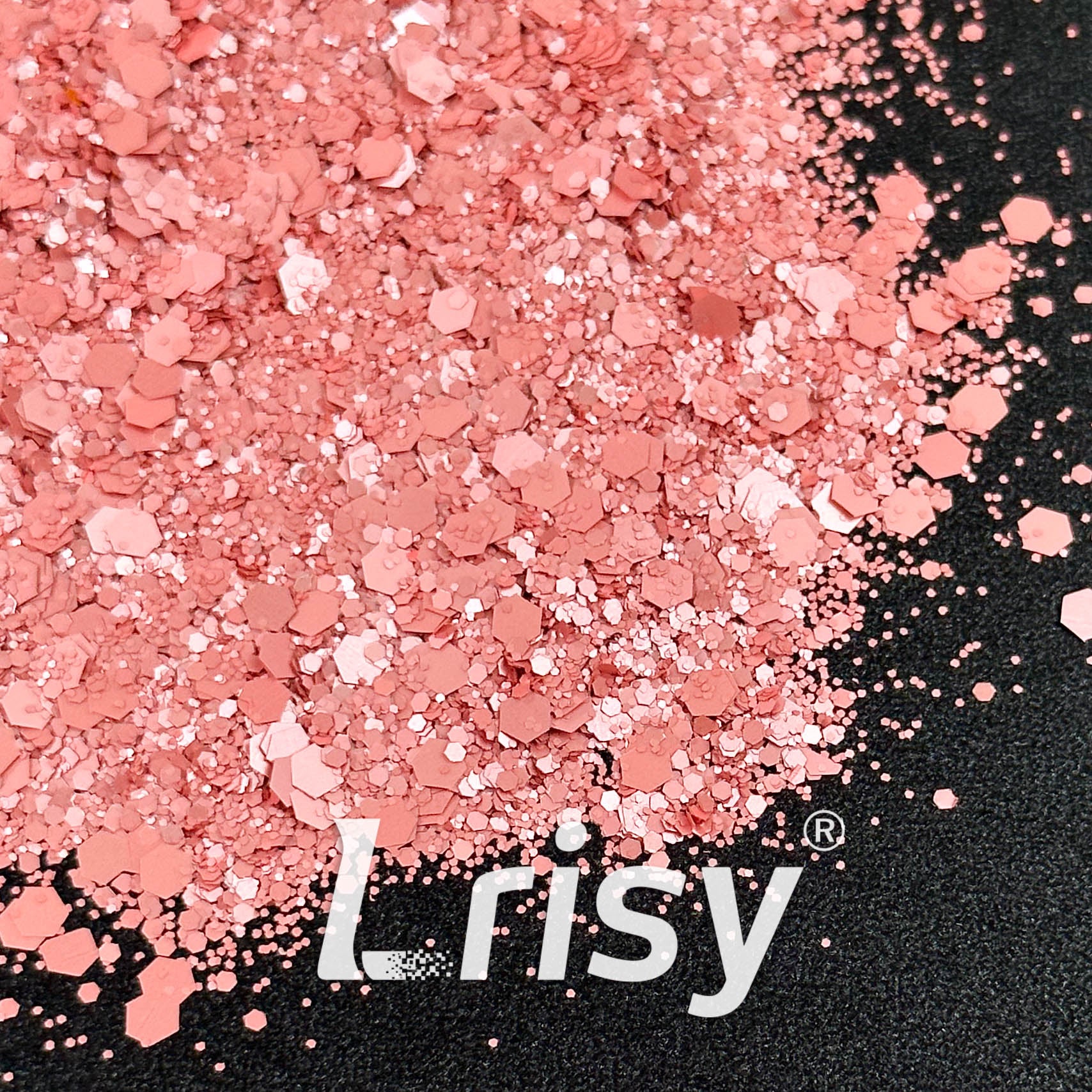 Matte Macaron Warm Pink Glitter 3408