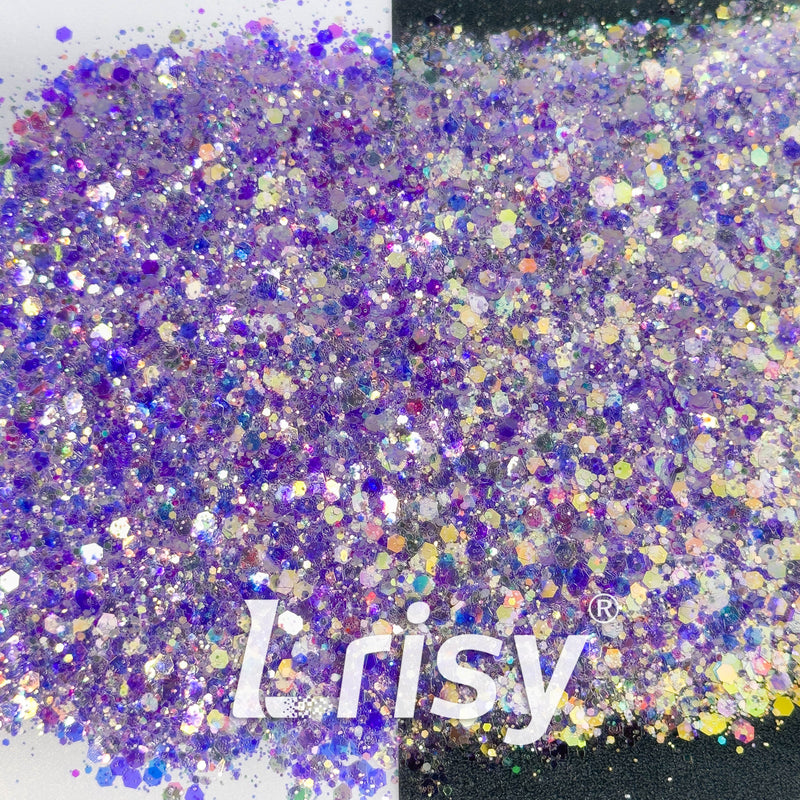 General Mixed High Brightness Iridescent Purple Glitter 7908