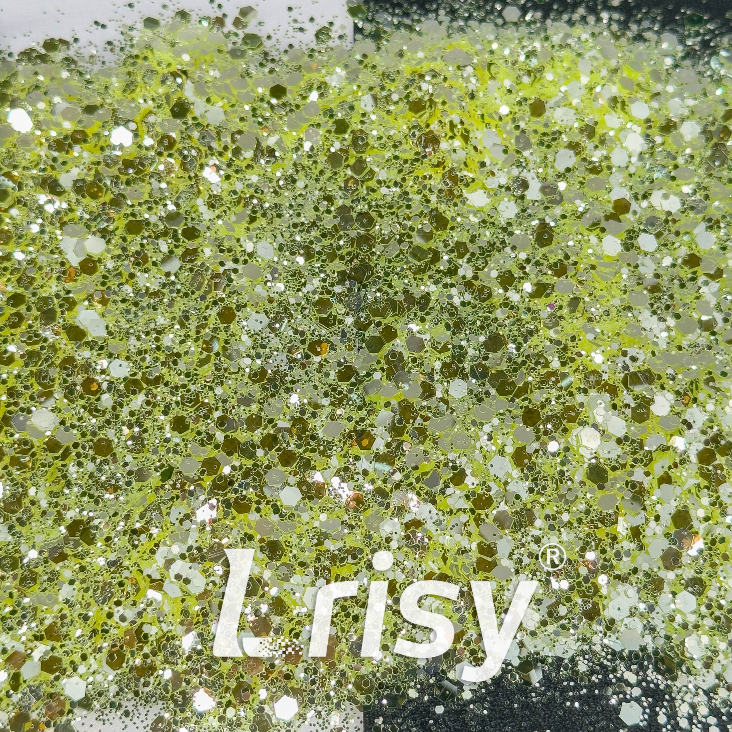 General Mixed High Brightness Green Glitter 8002