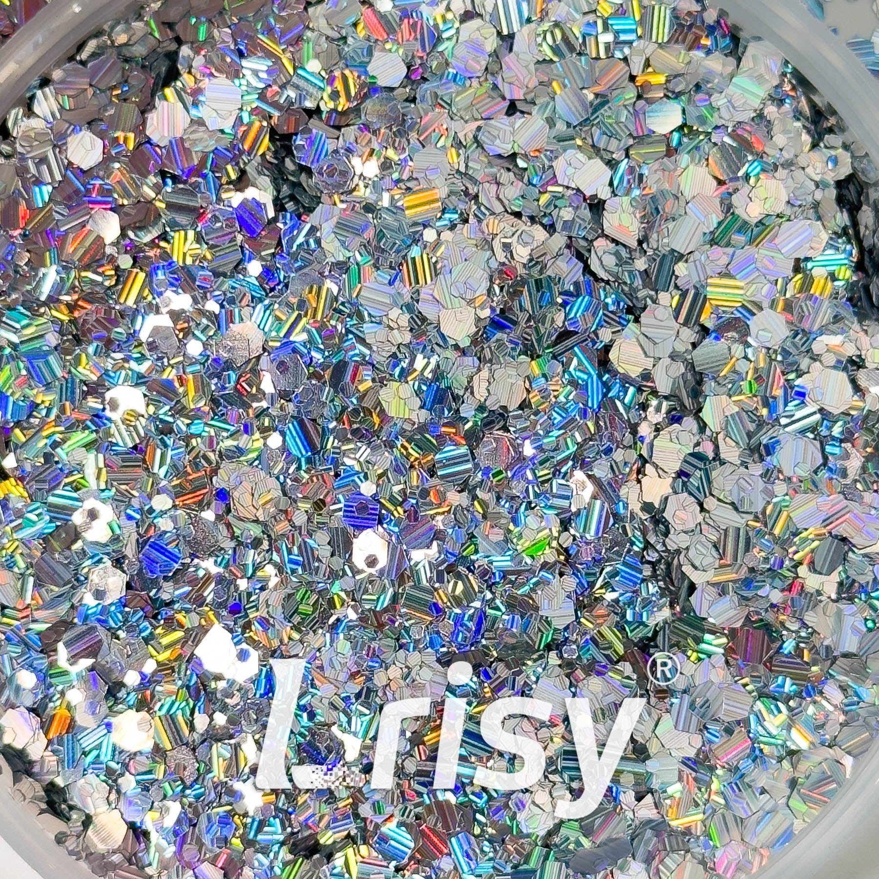 Holographic Silver Chunky Glitter DY4201