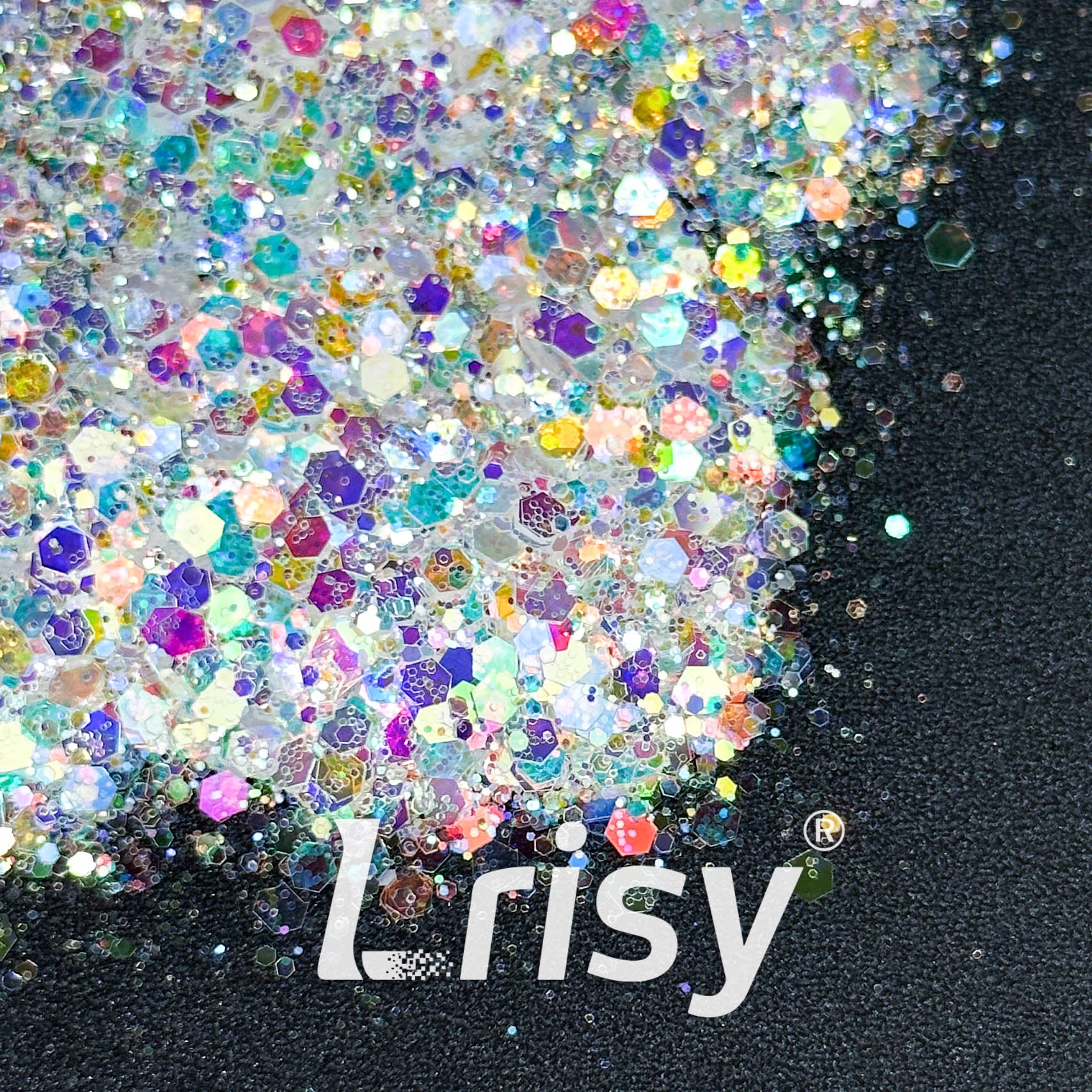 High Brightness Iridescent Chunky Glitter MIX093