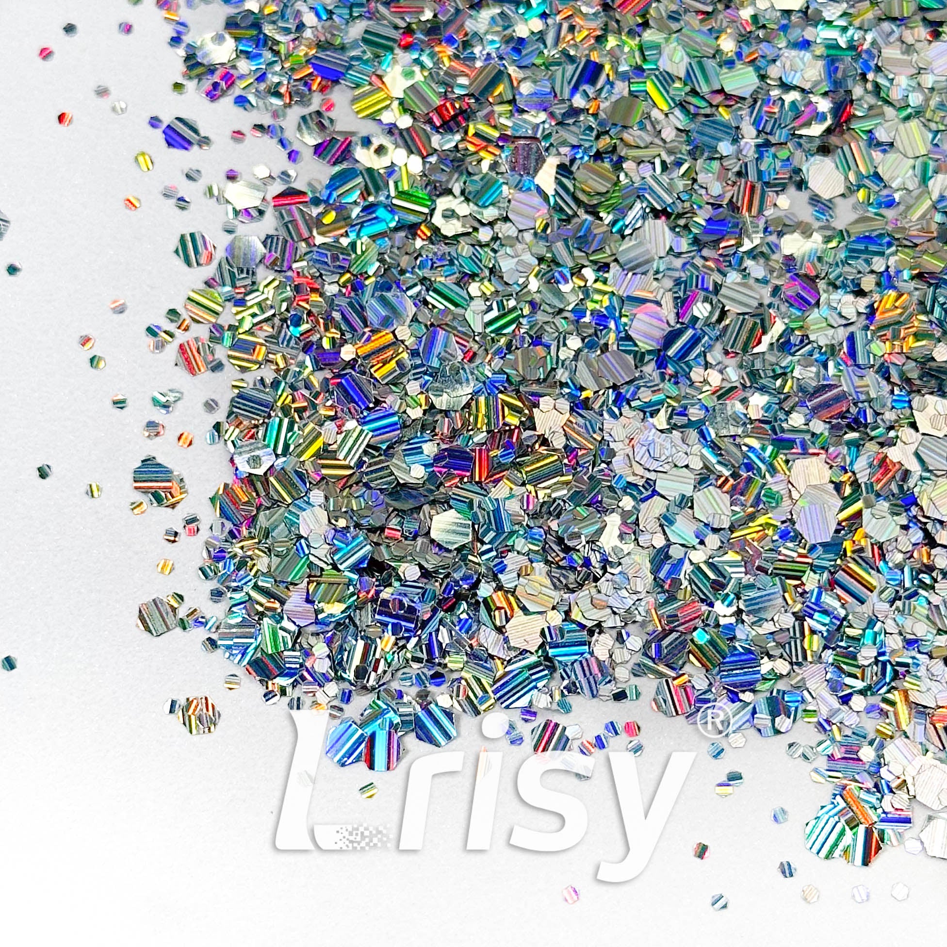 Holographic Silver Chunky Glitter DY4201