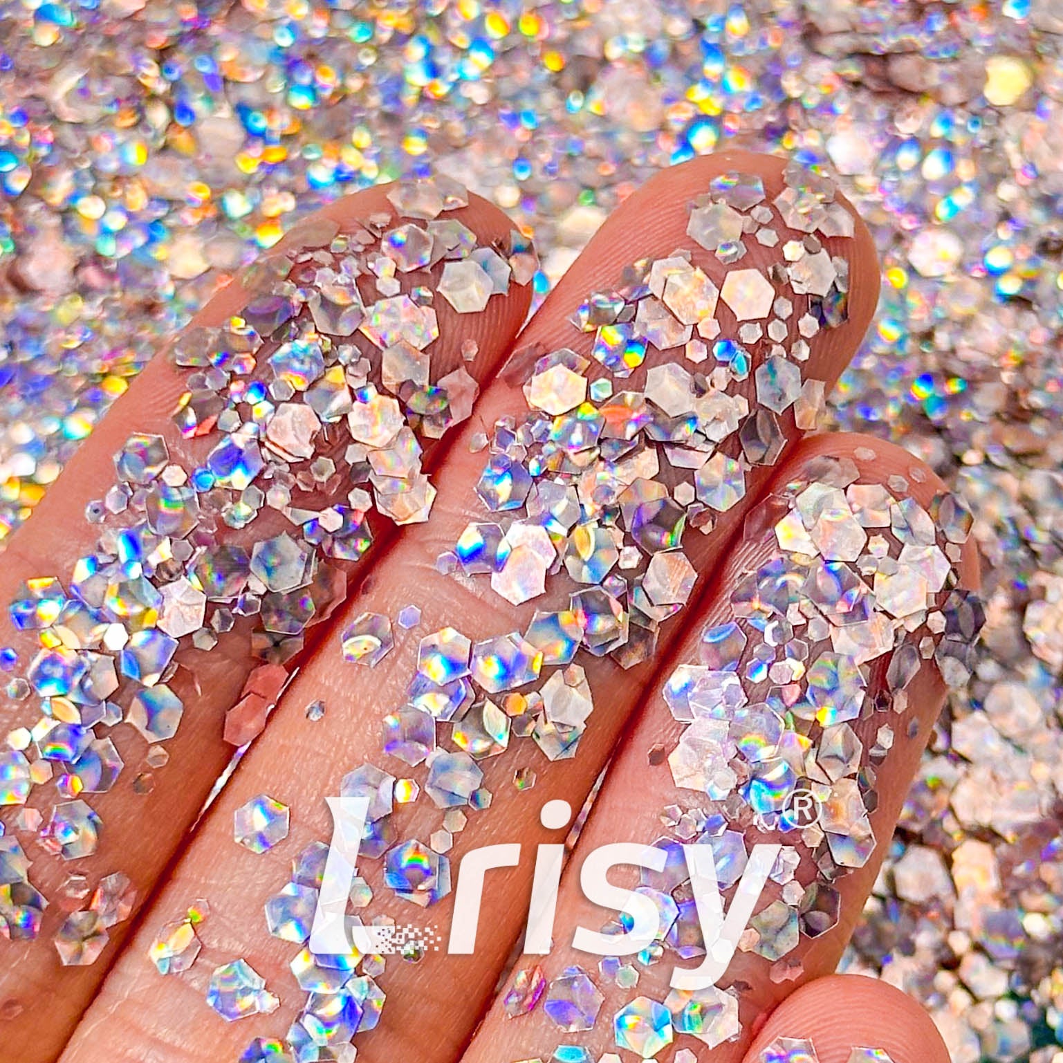 Cat Eye Pink Chunky Glitter HX4304
