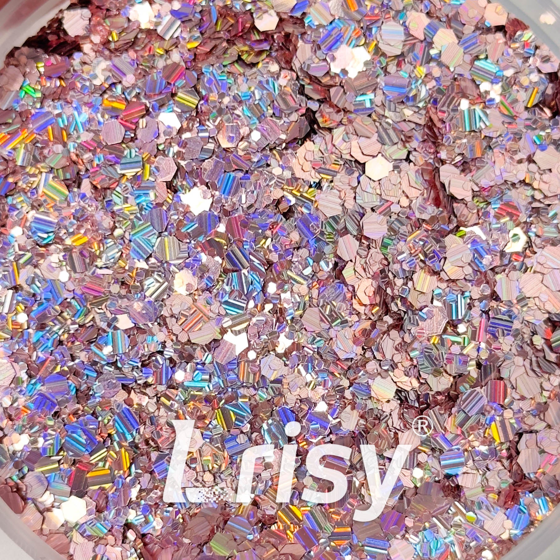 Holographic Pink Chunky Glitter DY4205