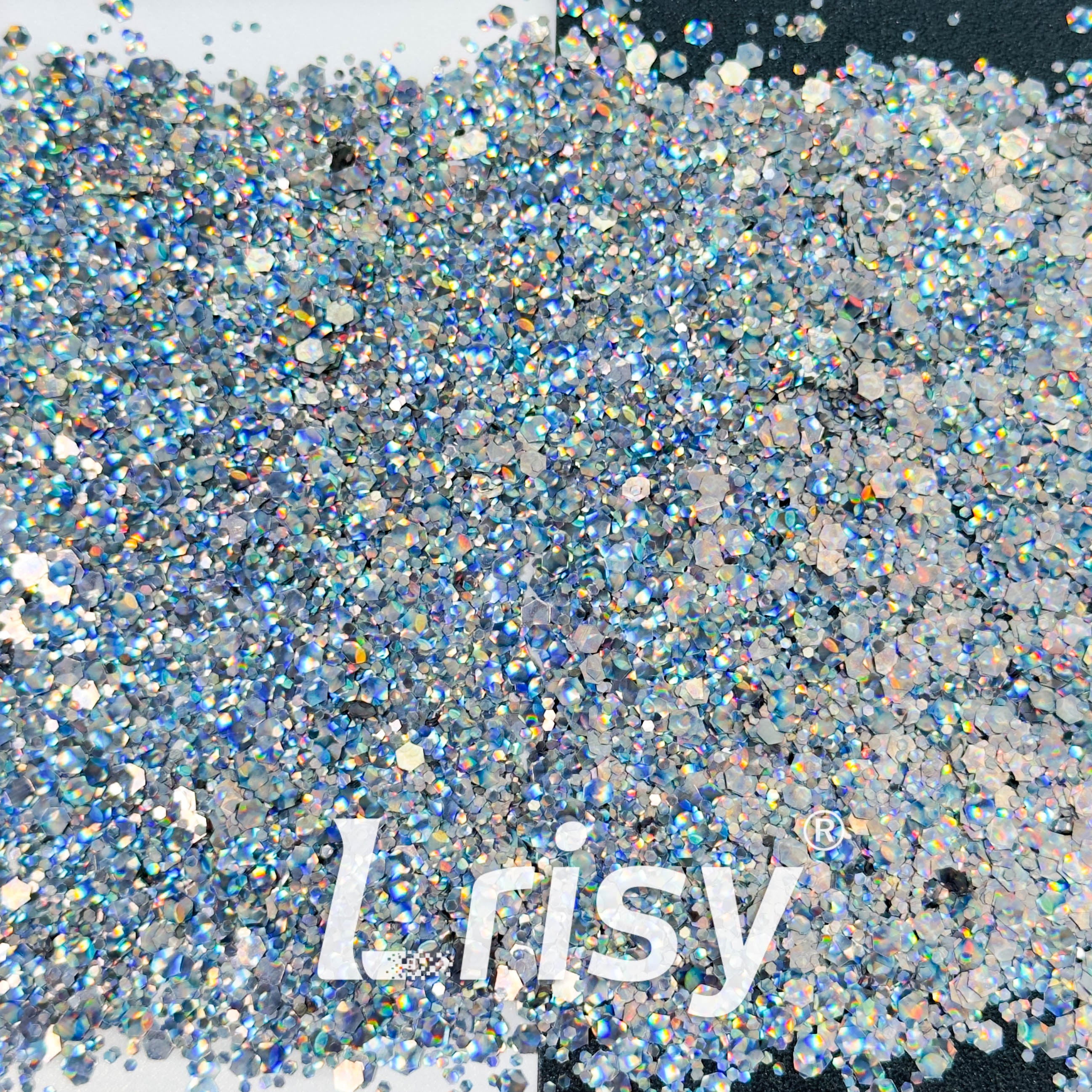 Cat Eye Grey Chunky Glitter HX4303