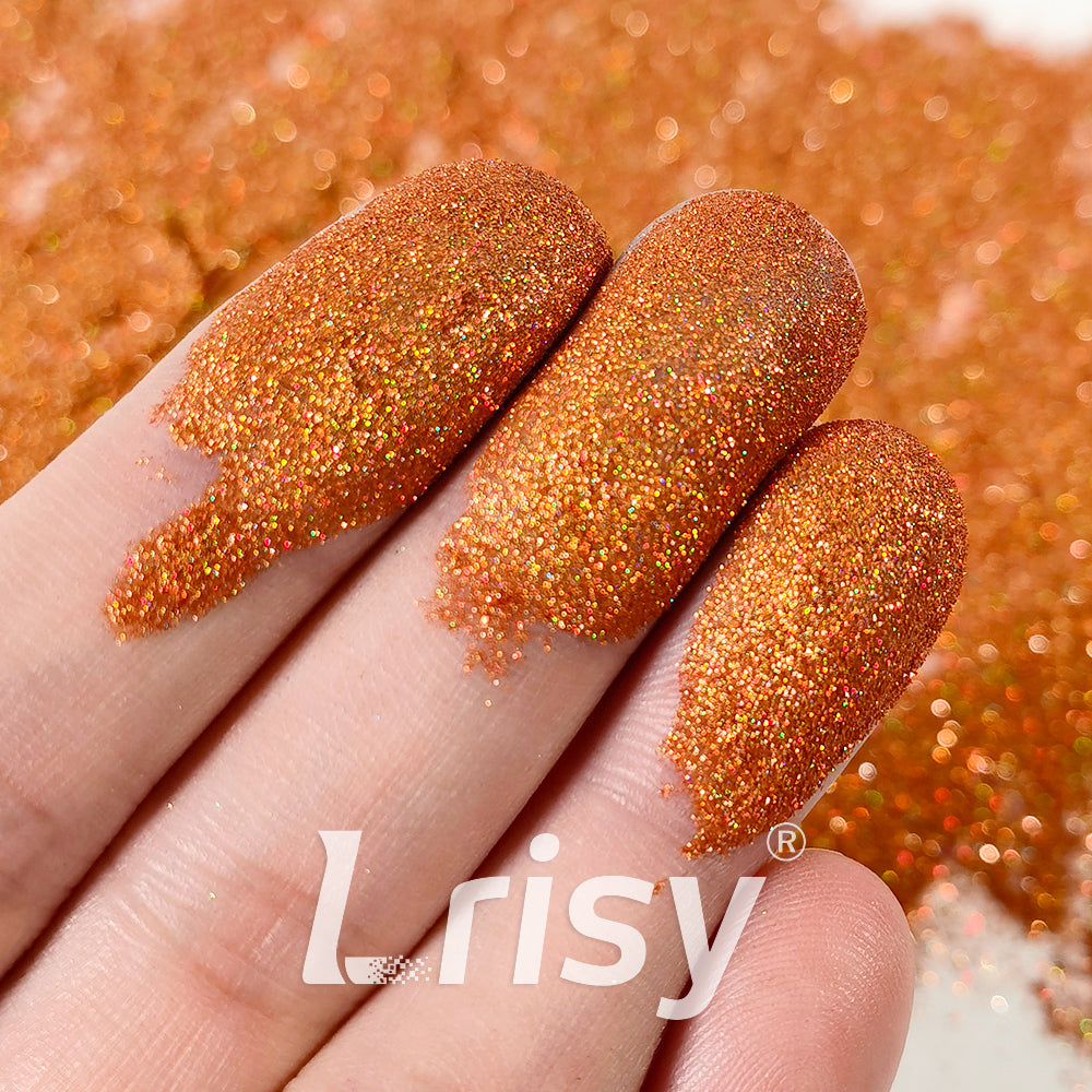 0.025mm Solvent Resistance Super Ultra-thin Fine Bronze Holographic Glitter LST0401