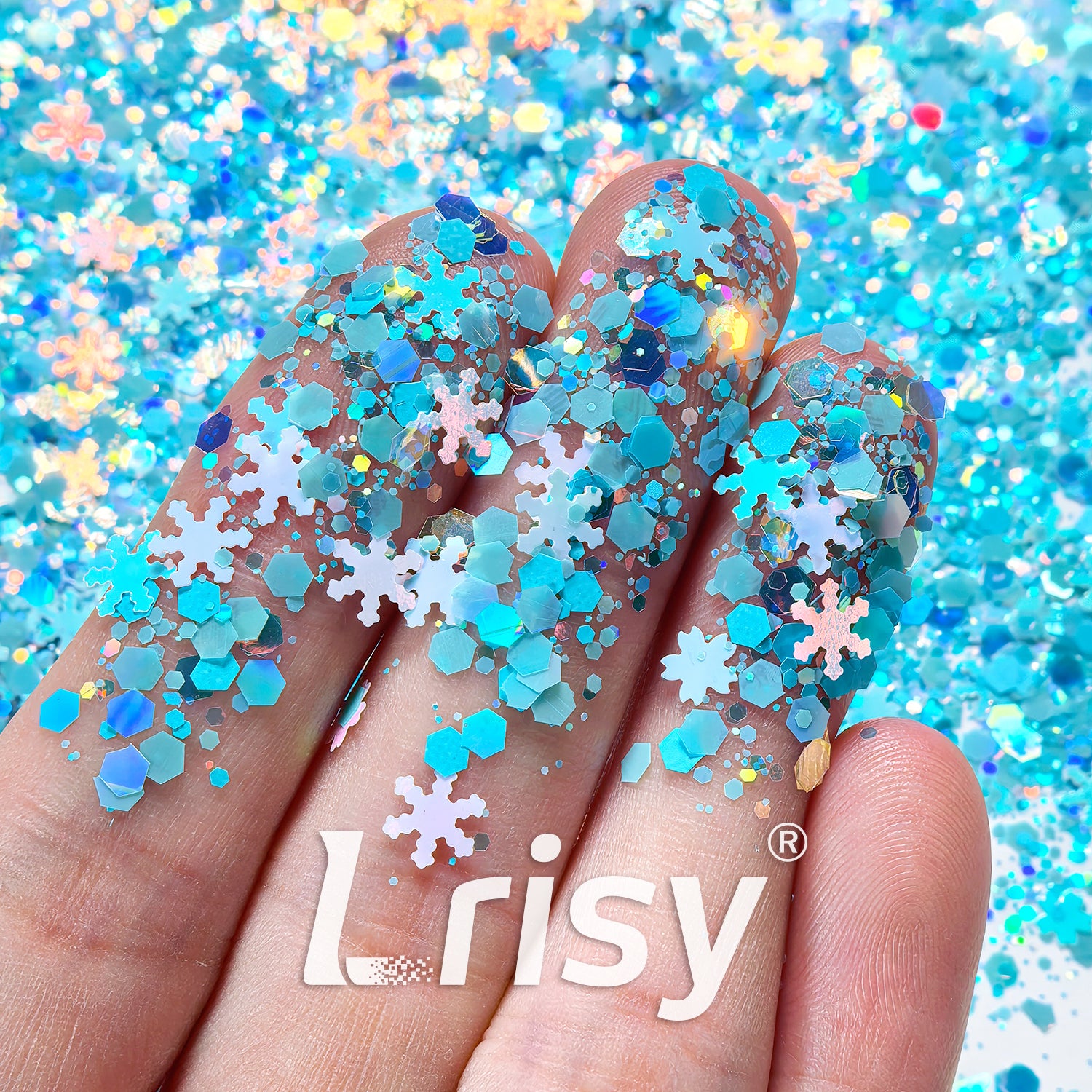 Blue Sky Snow Ground Custom mixed Glitter LXT001