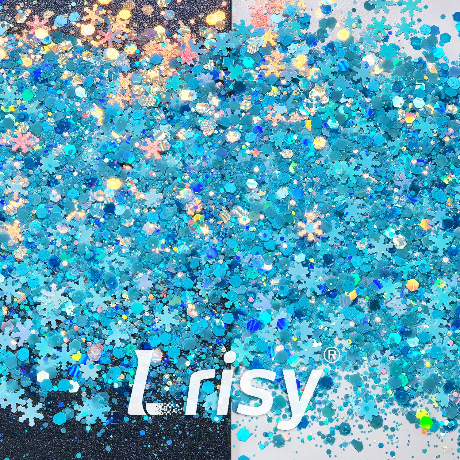 Blue Sky Snow Ground Custom mixed Glitter LXT001