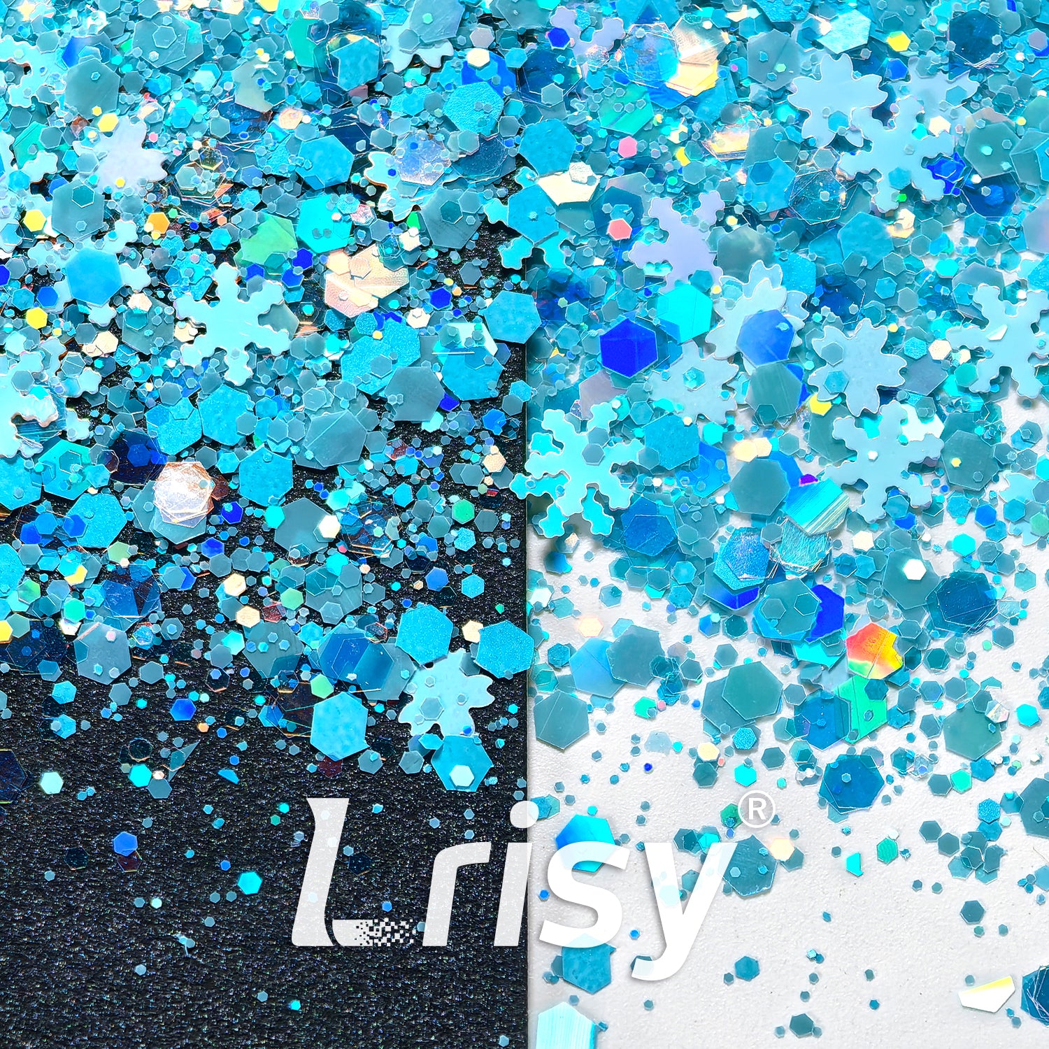 Blue Sky Snow Ground Custom mixed Glitter LXT001