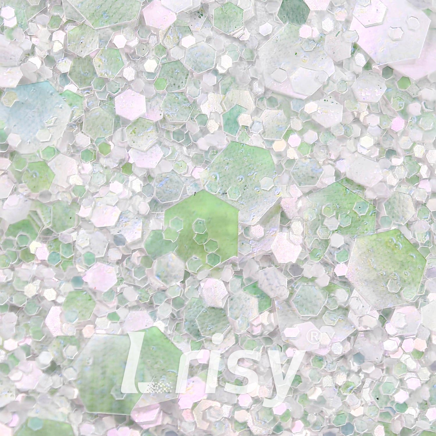 General Mixed Translucent Iridescent Light Pink Glitter MH300