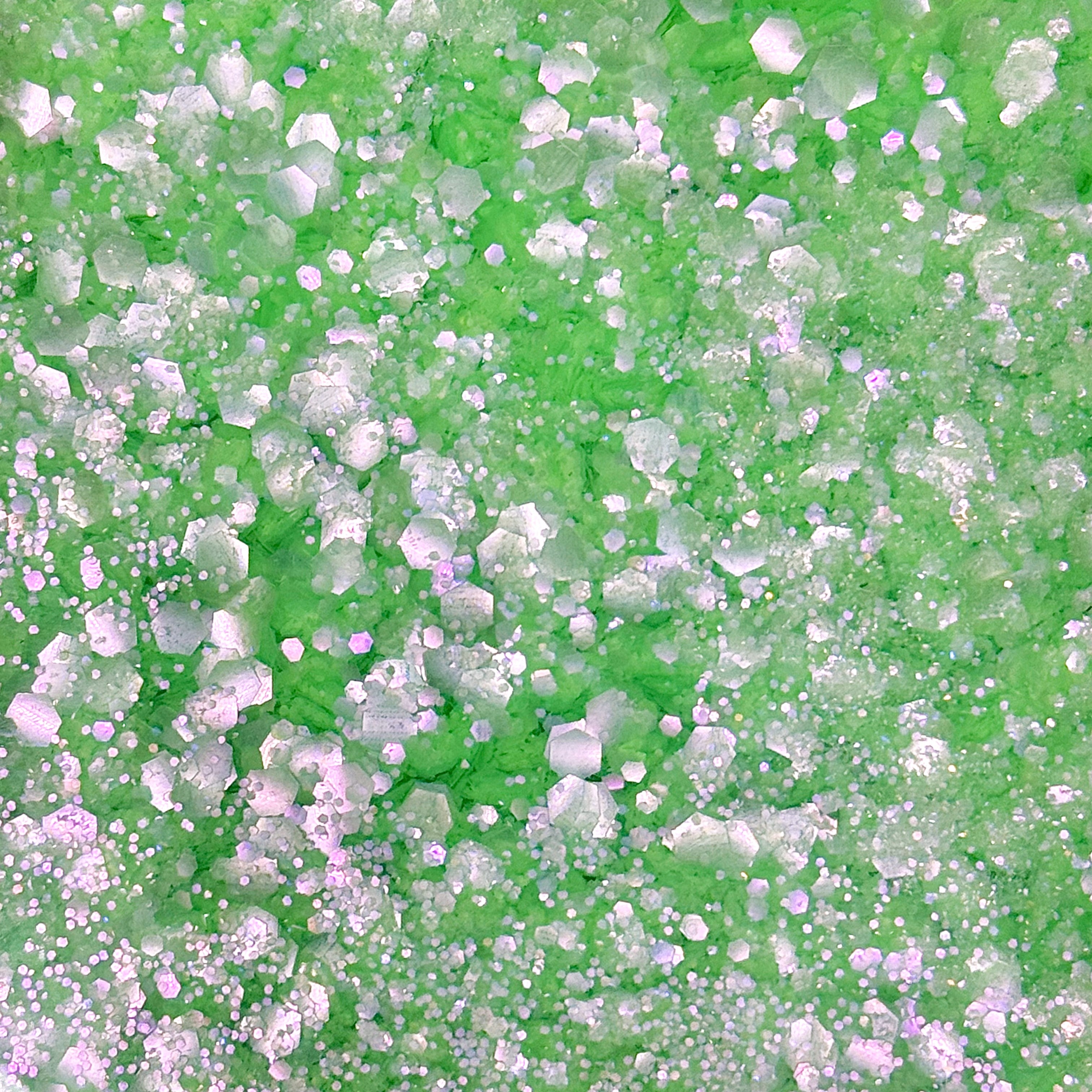 General Mixed Translucent Iridescent Green Glitter MH600