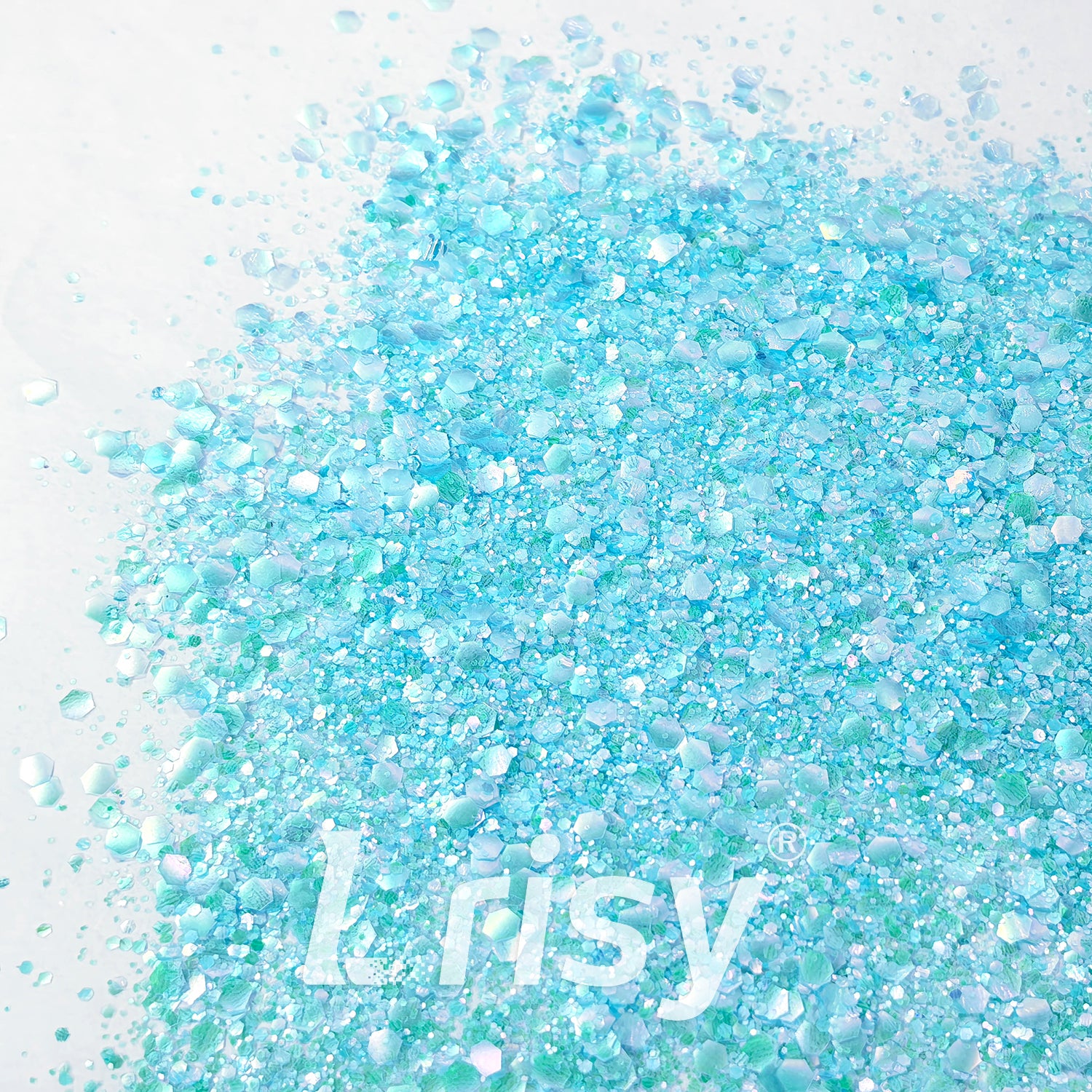 General Mixed Translucent Iridescent Blue Glitter MH700
