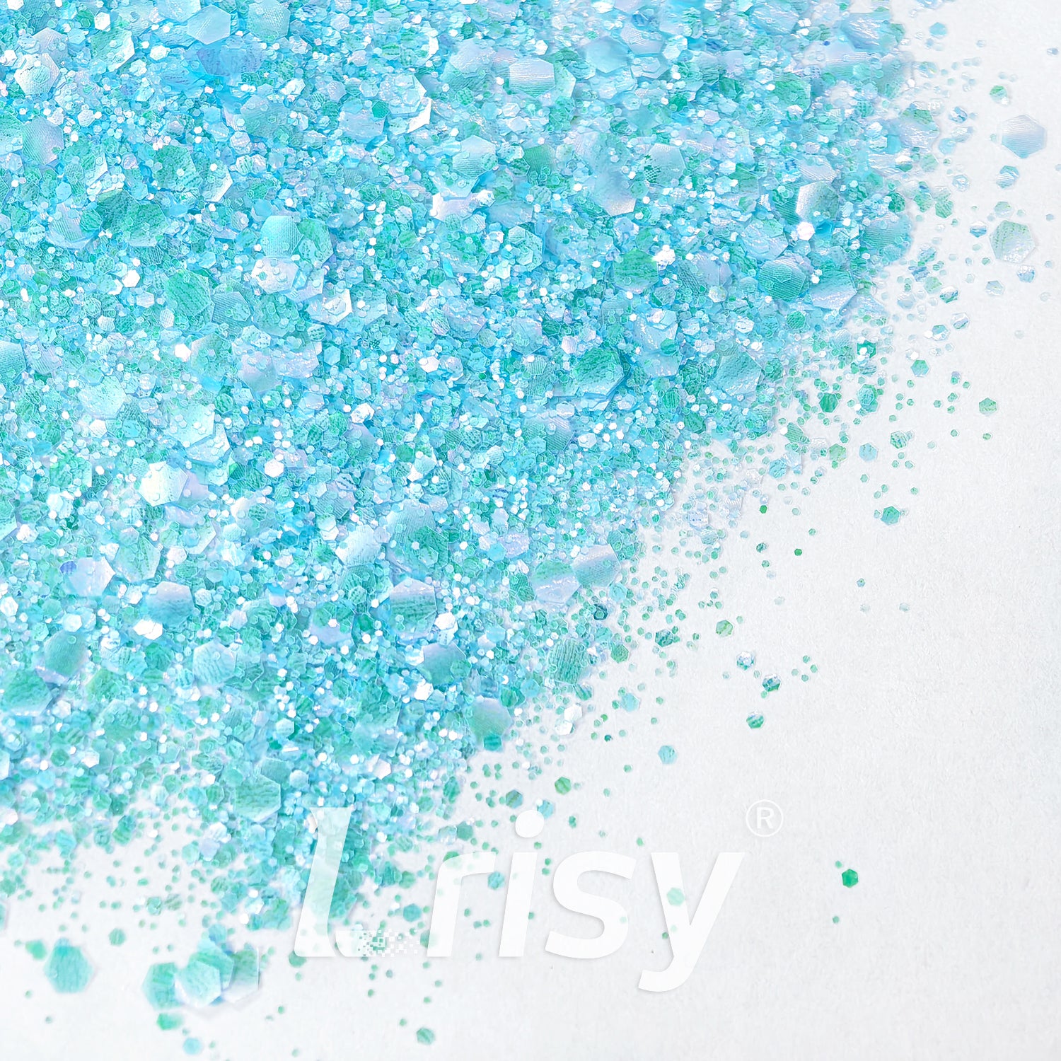 General Mixed Translucent Iridescent Blue Glitter MH700
