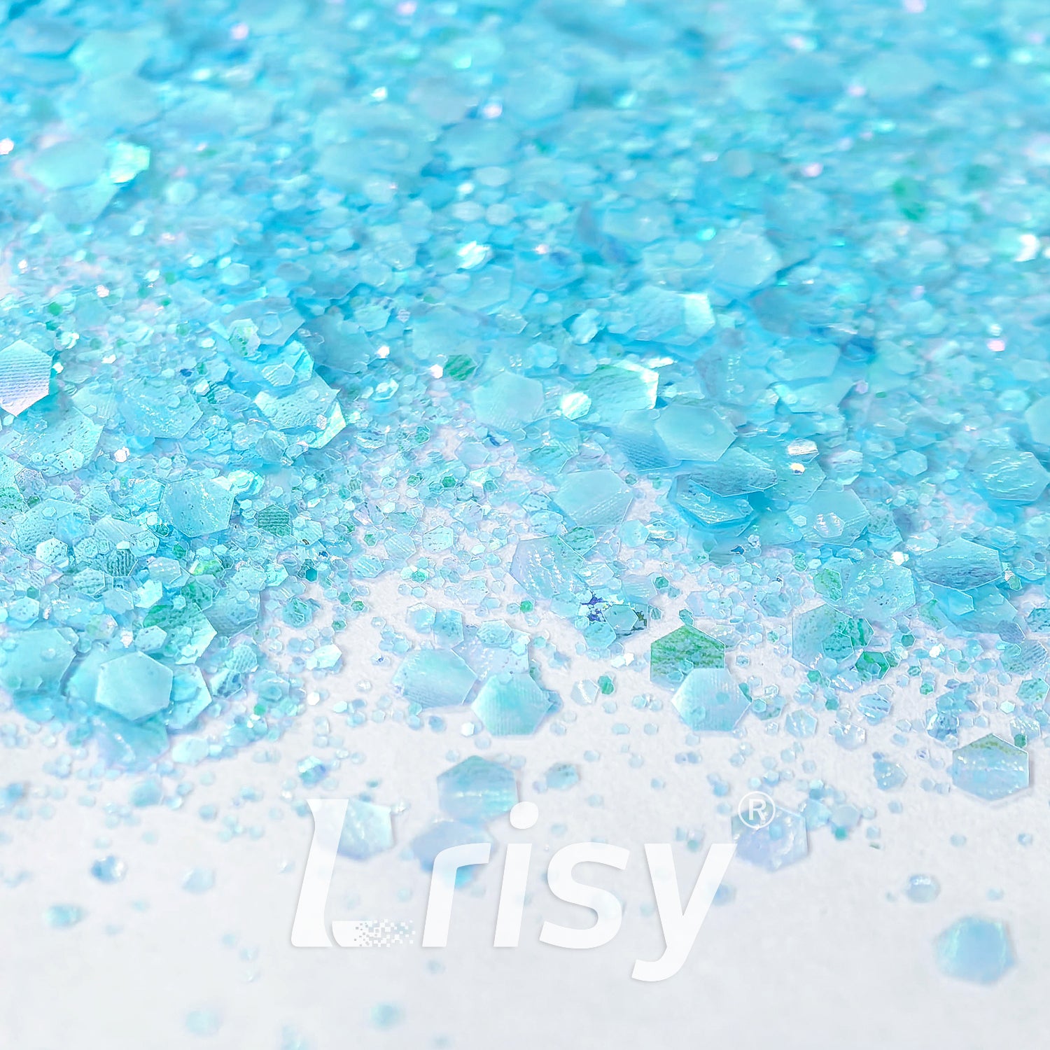 General Mixed Translucent Iridescent Blue Glitter MH700