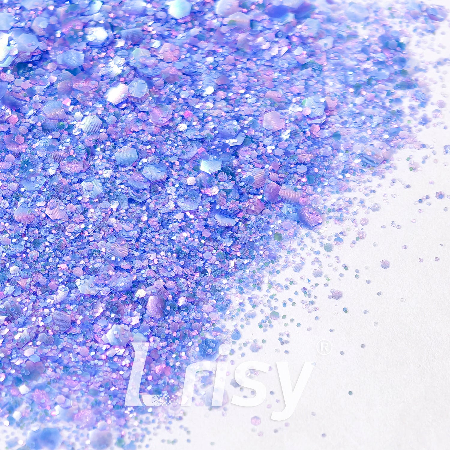 General Mixed Translucent Iridescent Purple Glitter MH800