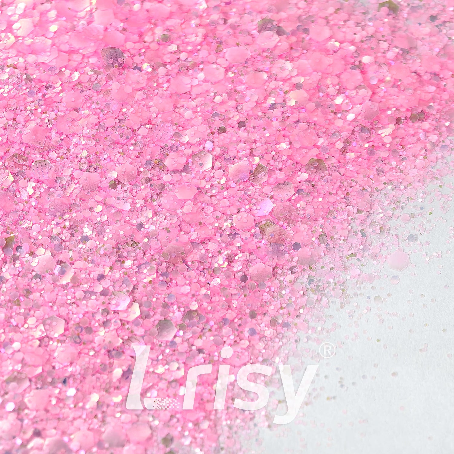 General Mixed Translucent Iridescent Pink Glitter MH900