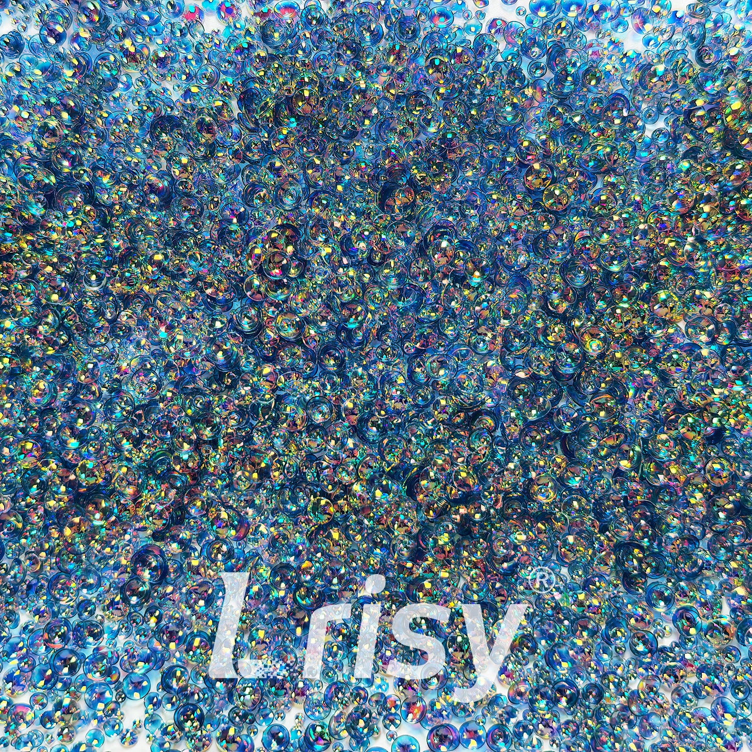 Mixed Holographic Light Blue 3D Fisheye Bubble Glitter PG09