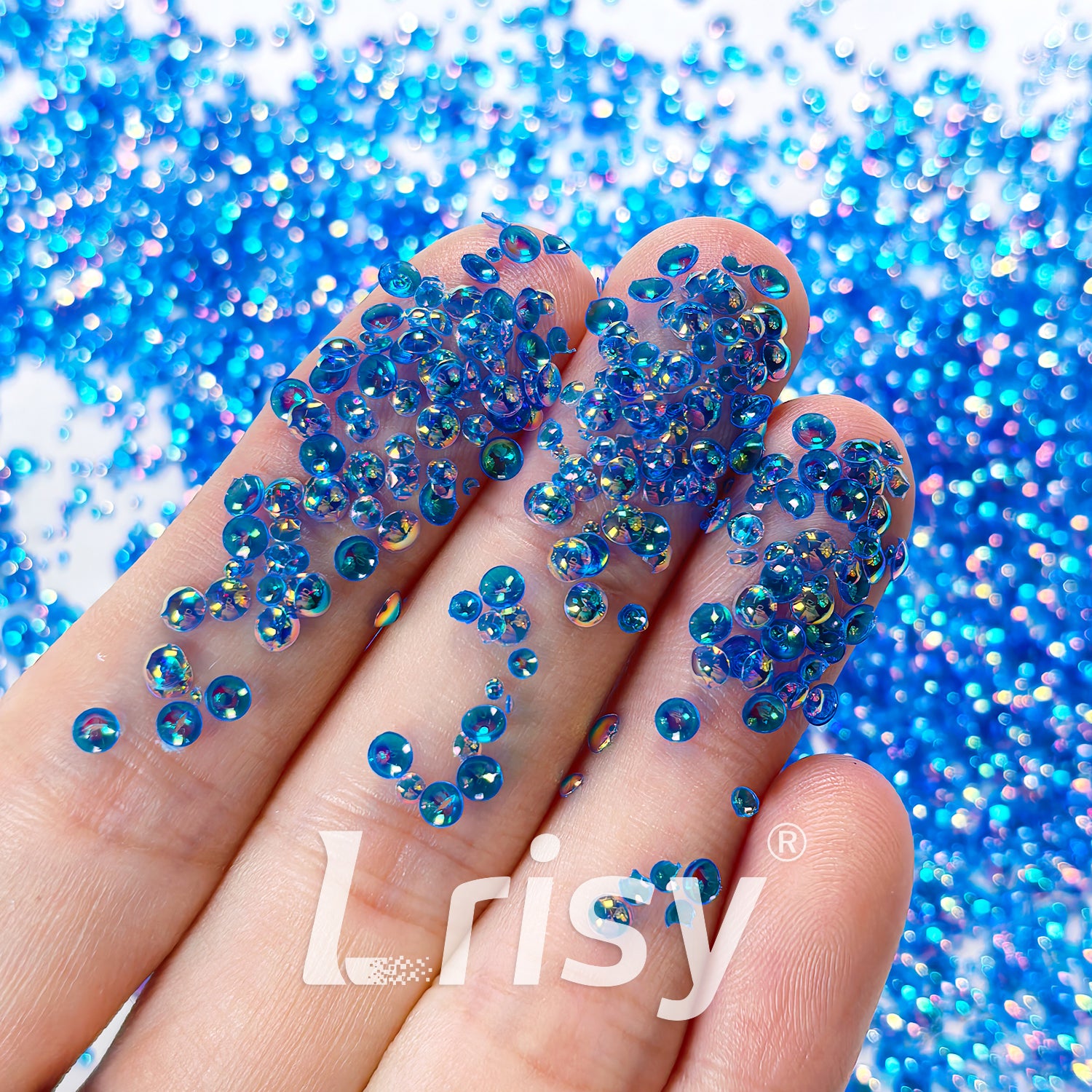 Mixed Holographic Blue Purple 3D Fisheye Bubble Glitter PG10