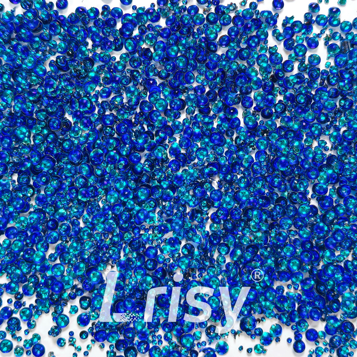 Mixed Holographic Royal Blue 3D Fisheye Bubble Glitter PG11