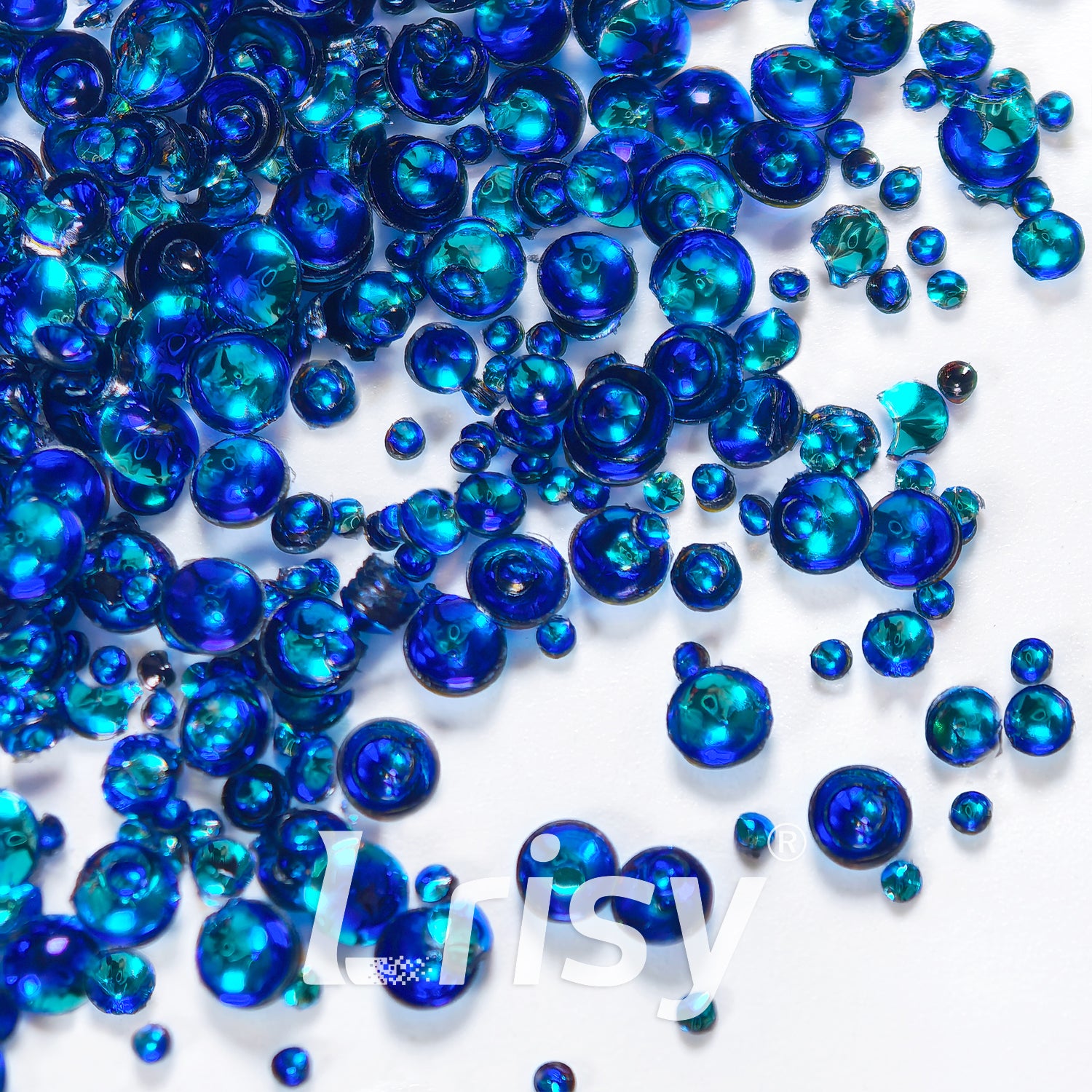 Mixed Holographic Royal Blue 3D Fisheye Bubble Glitter PG11