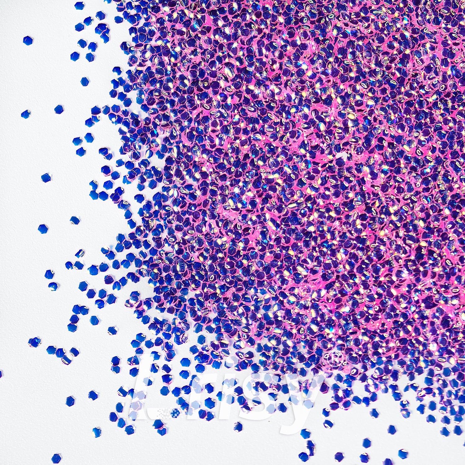 1mm Light Pink 3D Bubble Translucent Glitter C-PPE330