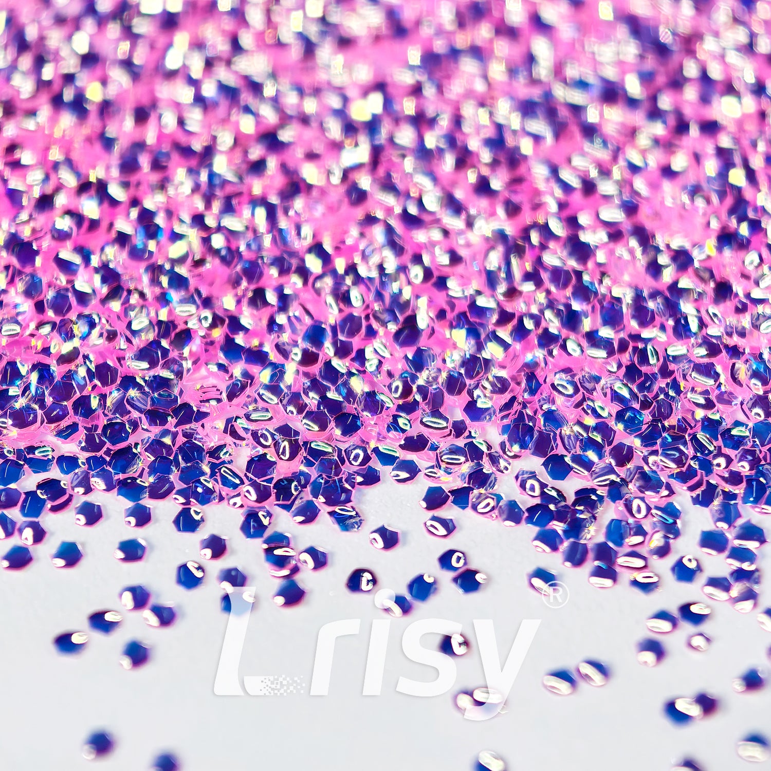 1mm Light Pink 3D Bubble Translucent Glitter C-PPE330