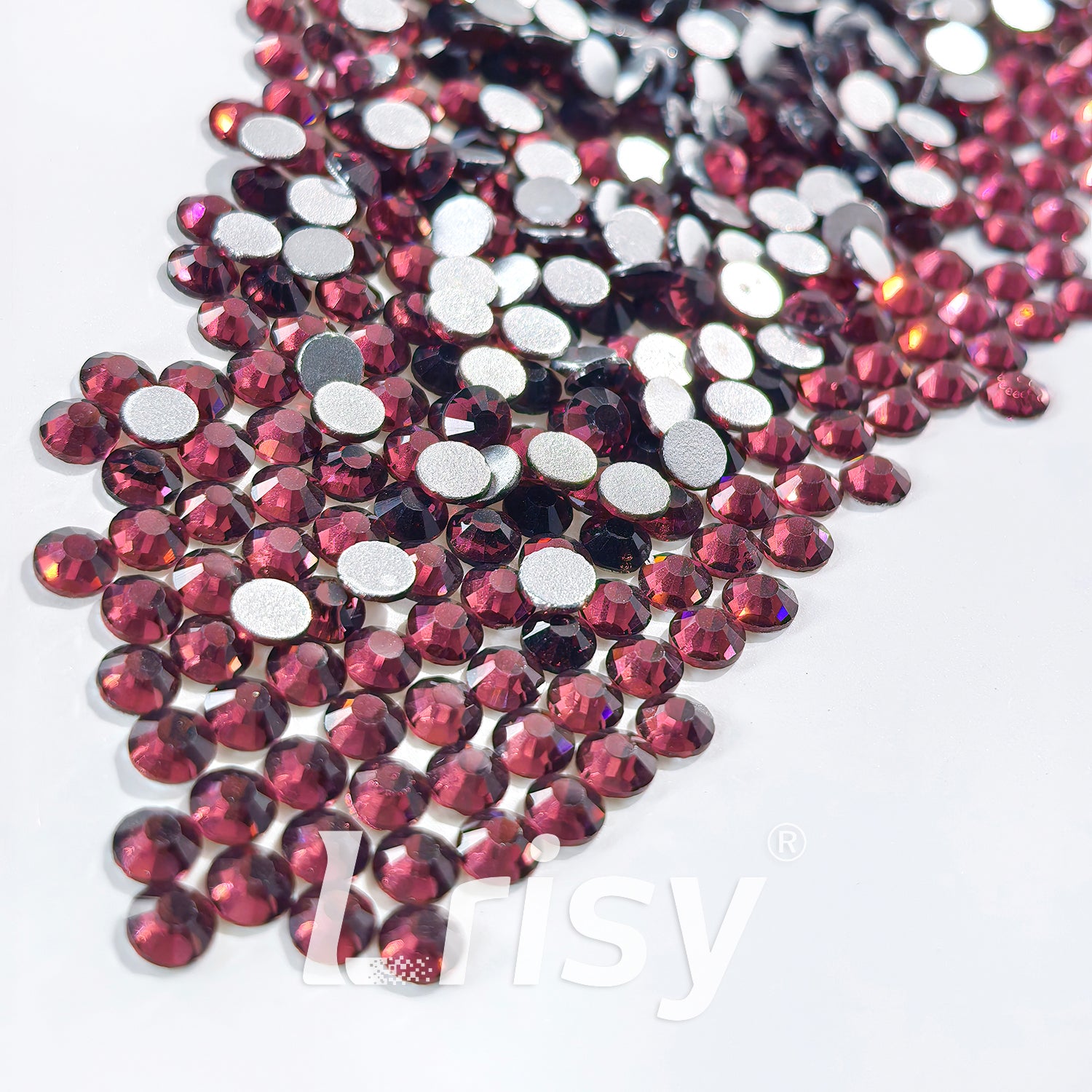 4.6-4.8mm Dark Purple Flat Back Rhinestones FBRS009