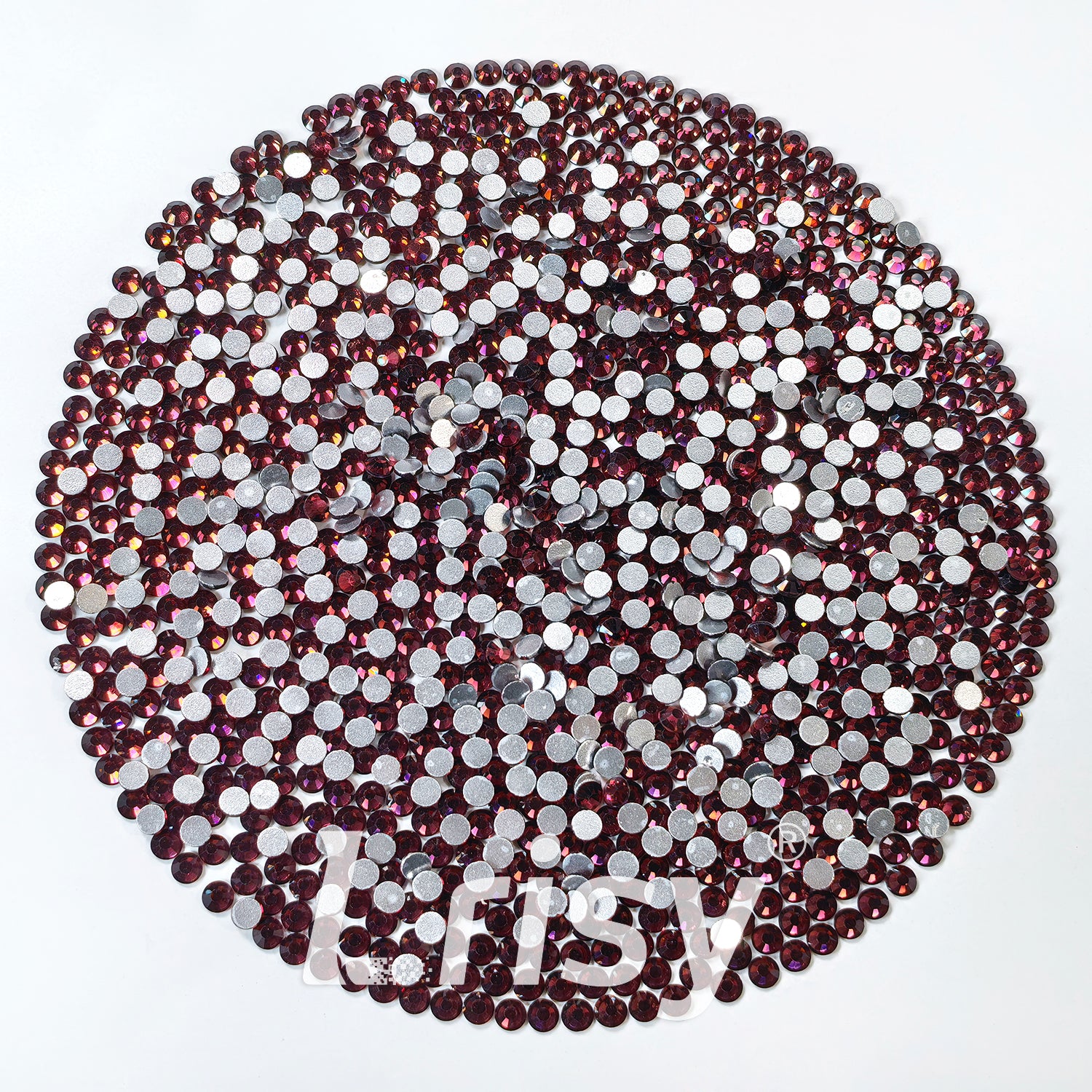 4.6-4.8mm Dark Purple Flat Back Rhinestones FBRS009