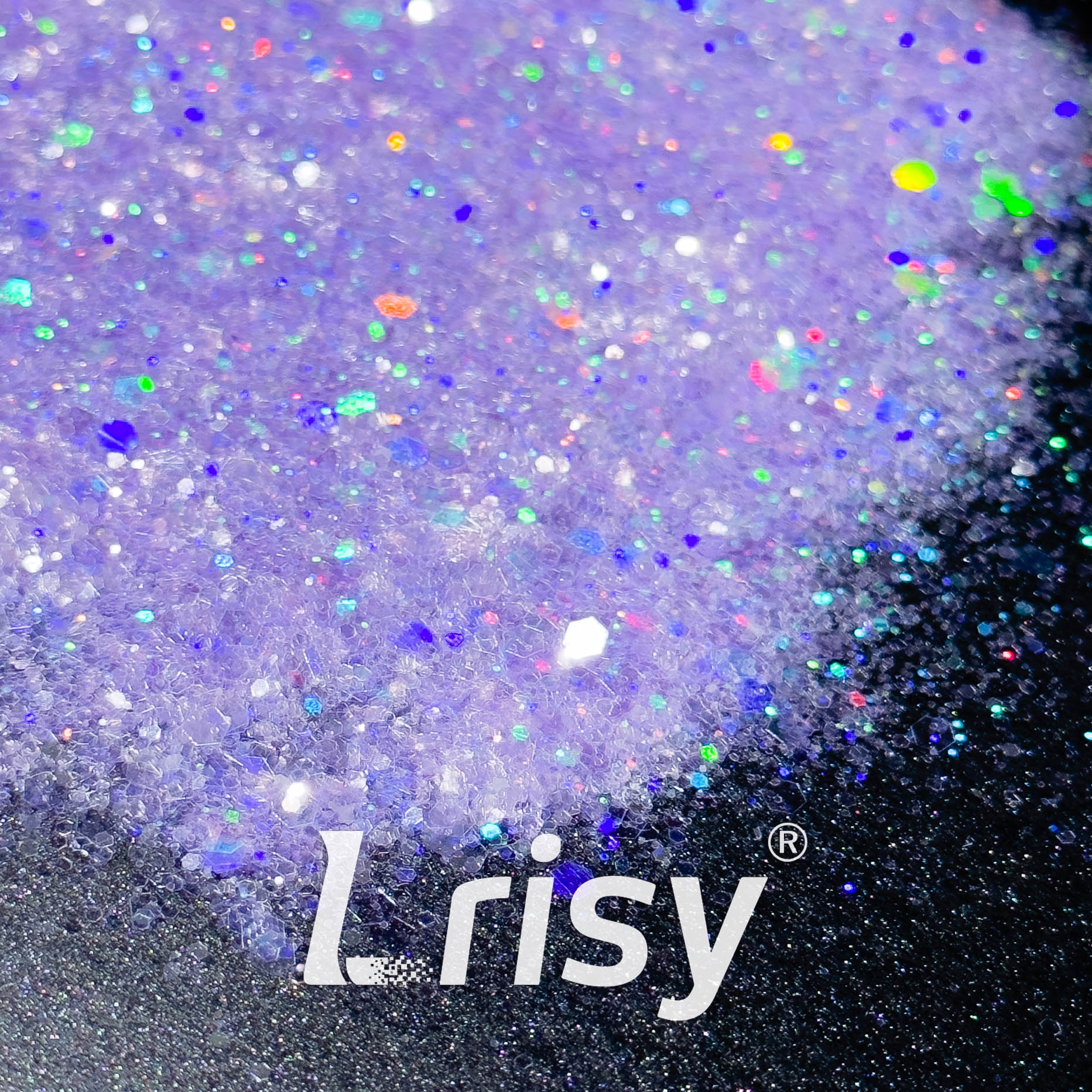 General Mixed Translucent Holographic Purple Glitter Hexagon Shaped WT08