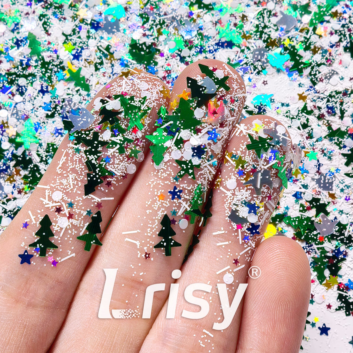 Snow-Topped Christmas Custom Mixed Glitter WYF001