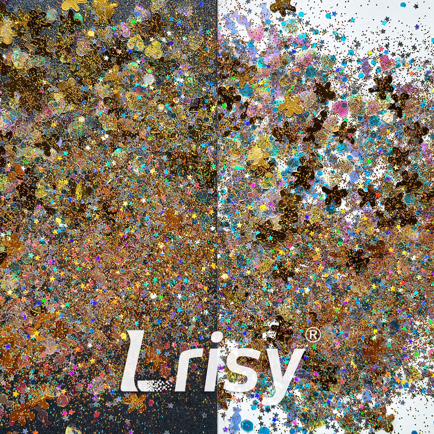 Warm Light Christmas Custom Mixed Glitter WYF002