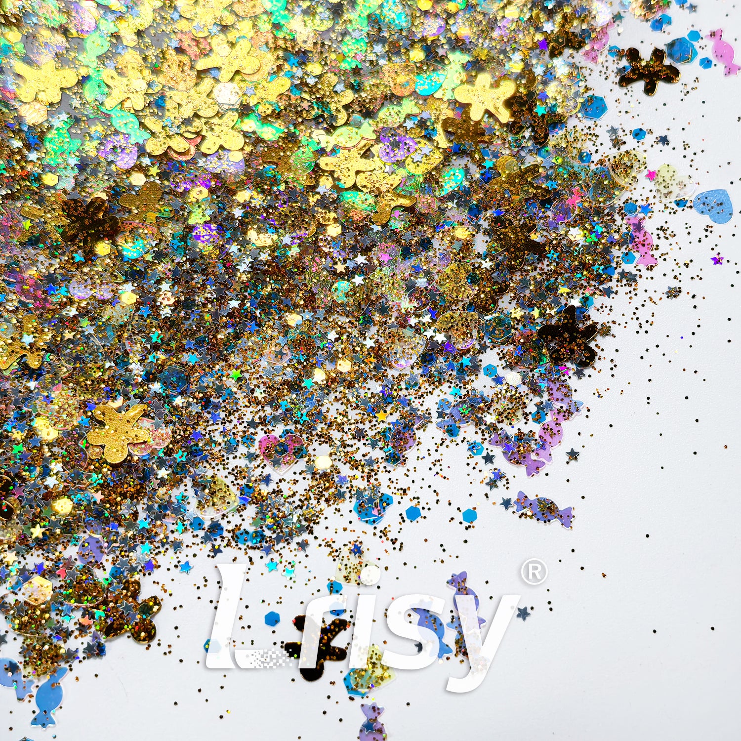 Warm Light Christmas Custom Mixed Glitter WYF002