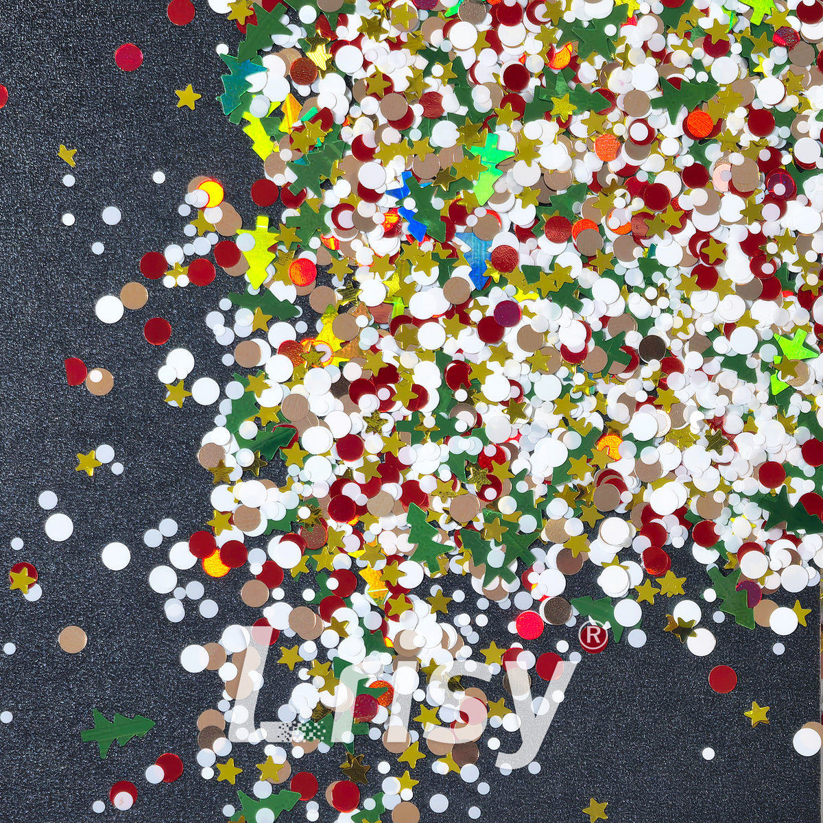 Colorful Christmas Light Custom Mixed Glitter WYF029