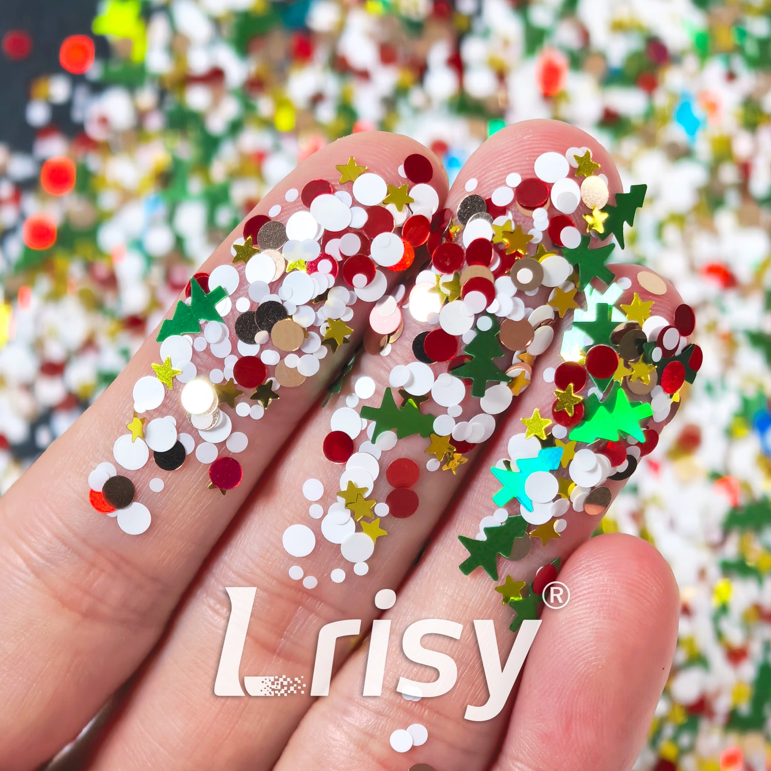 Colorful Christmas Light Custom Mixed Glitter WYF029