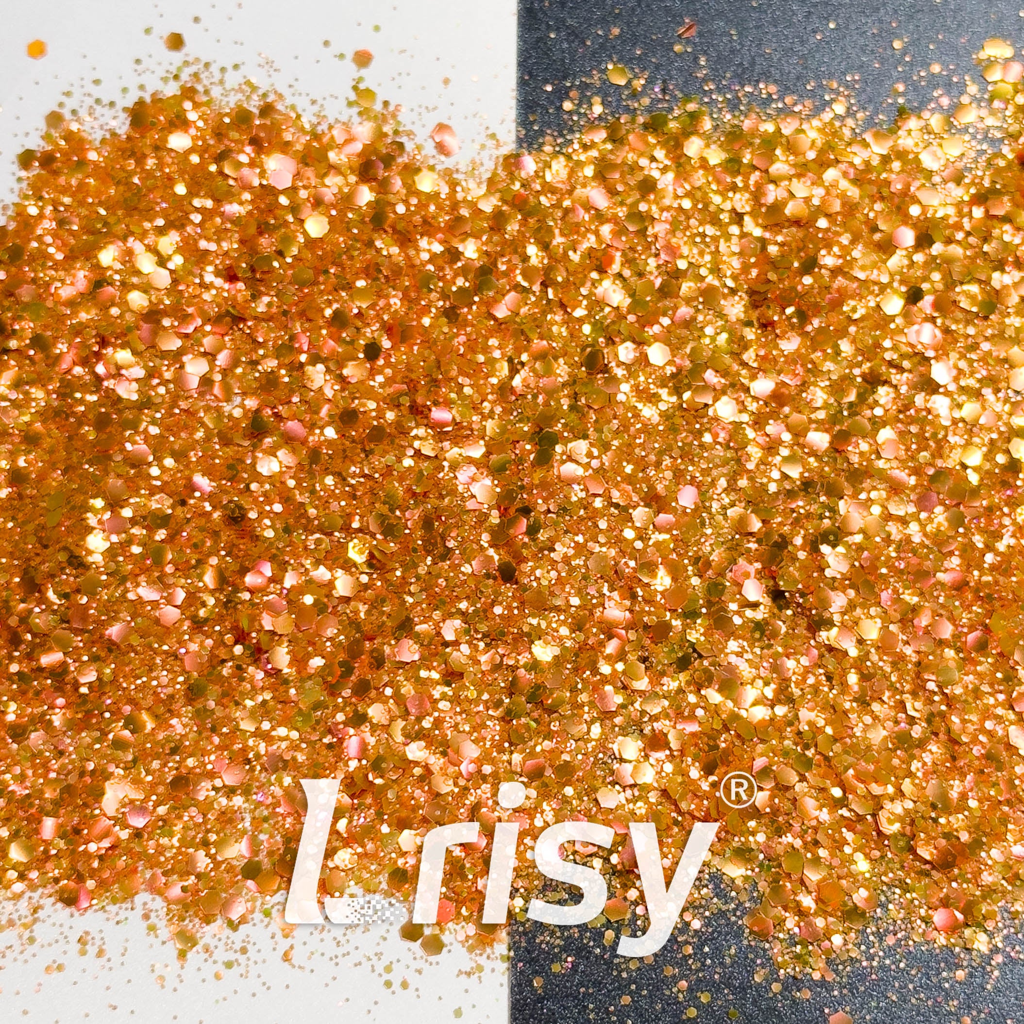 General Mixed Matte Phantom Gold & Orange Glitter YB01