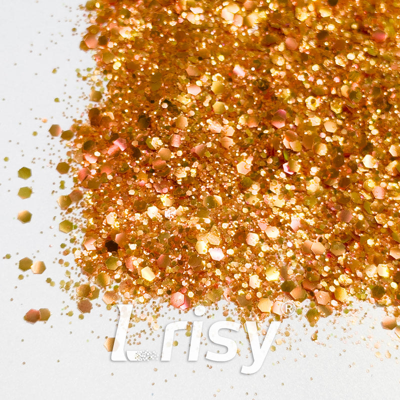 General Mixed Matte Phantom Gold & Orange Glitter YB01