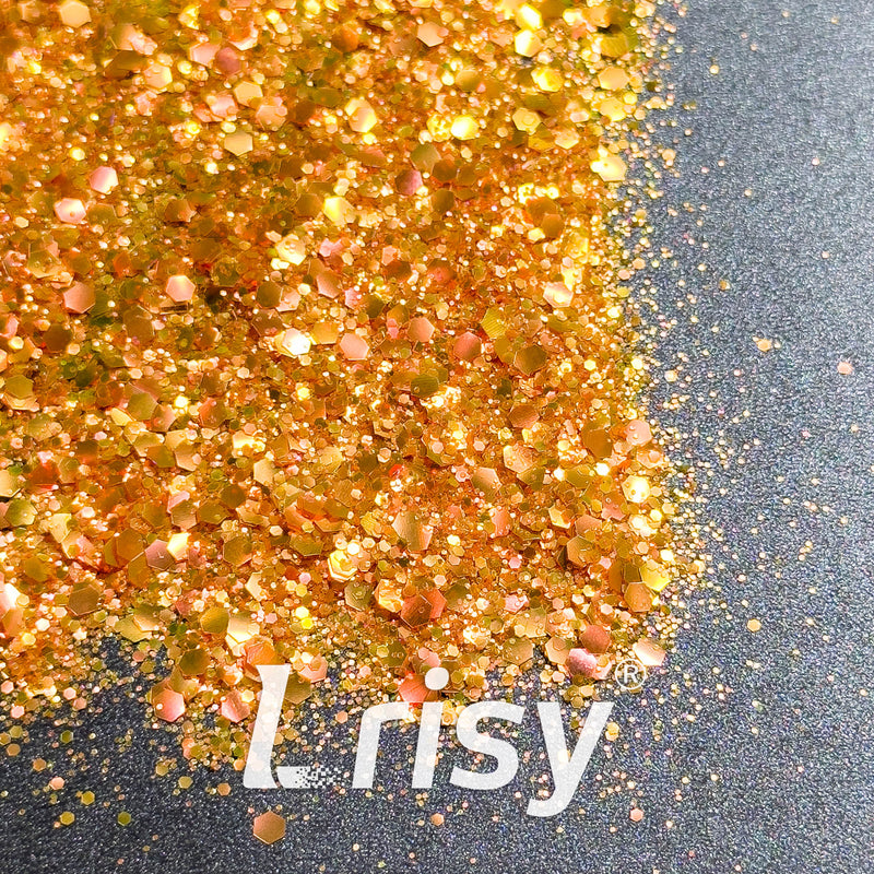 General Mixed Matte Phantom Gold & Orange Glitter YB01