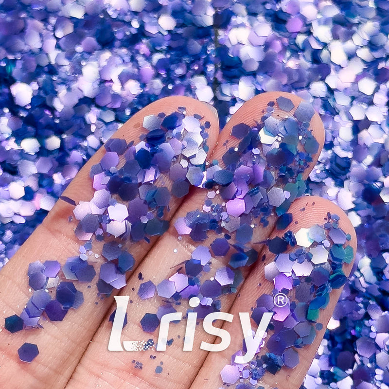 General Mixed Matte Phantom Purple & Blue Glitter YB02
