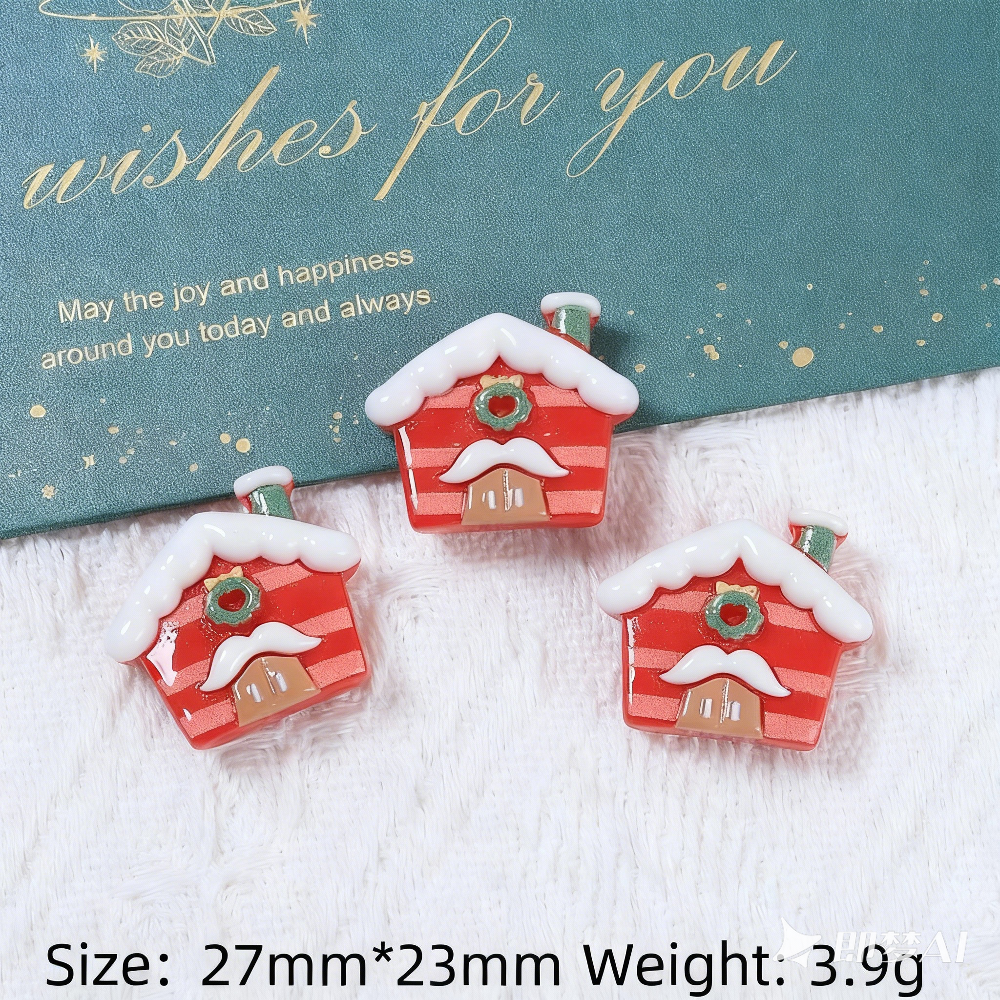 12Pcs Christmas Theme Polymer Clay Slices Set, Soft Clay Charm Decorations for DIY Slime Add-ins, Resin Art, Jewelry Making, Pendant Keychain (2.5-3cm/1-1.2inch)