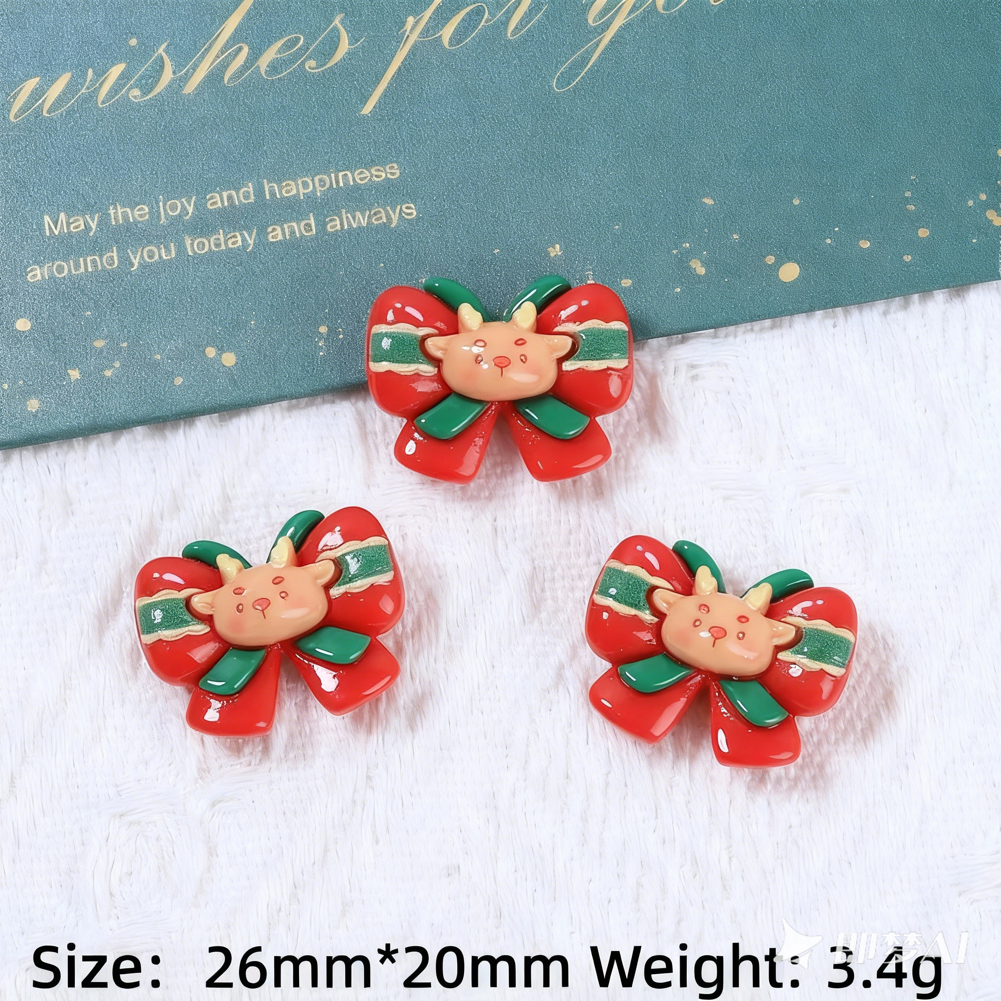 12Pcs Christmas Theme Polymer Clay Slices Set, Soft Clay Charm Decorations for DIY Slime Add-ins, Resin Art, Jewelry Making, Pendant Keychain (2.5-3cm/1-1.2inch)