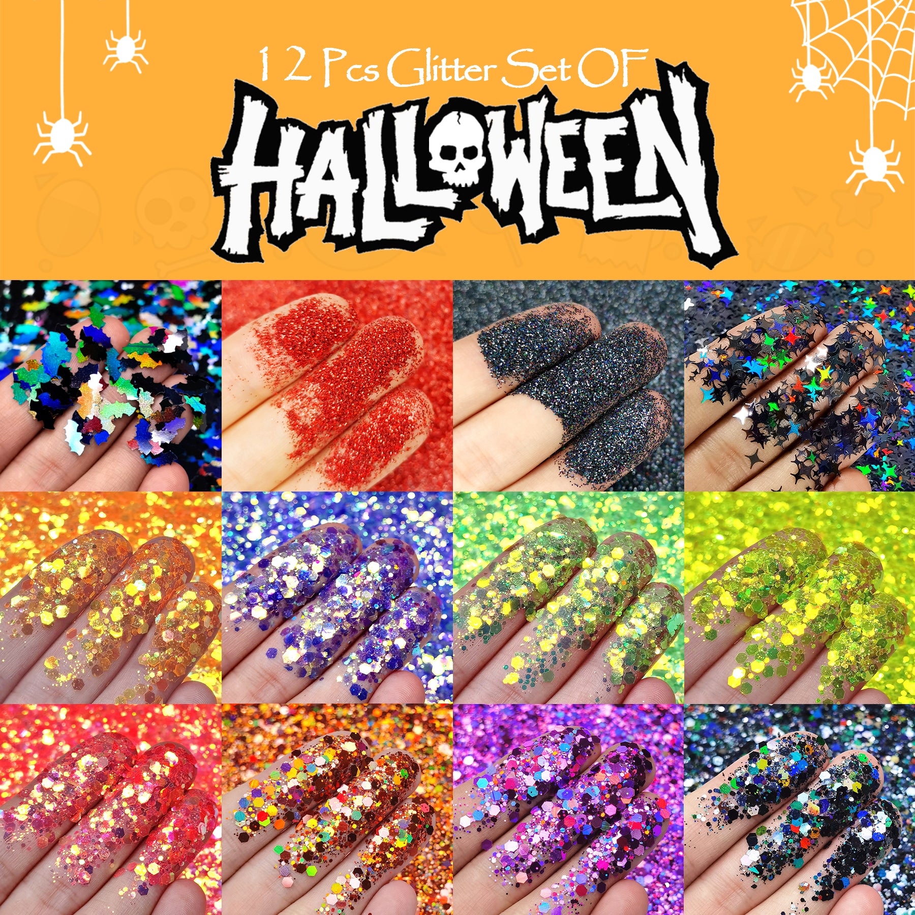 Lrisy Halloween Glitter Special Set/Kits Total 120g