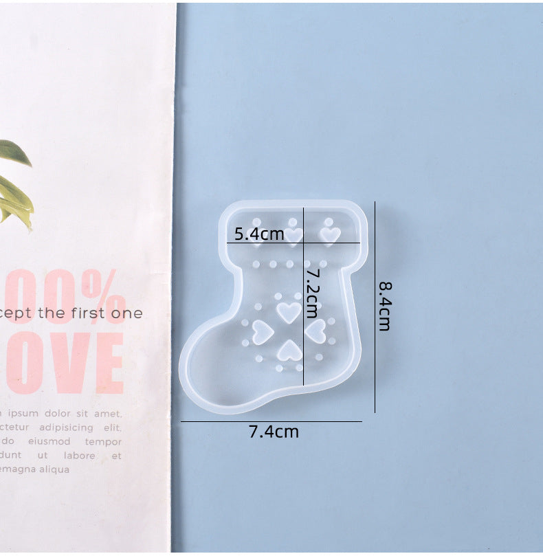 Christmas Series Decoration Pendant Silicone Resin Mold M-YMR-SDGP011