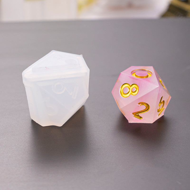 Polyhedral Game Dice Resin Silicone Mold M-LYY-SZ012