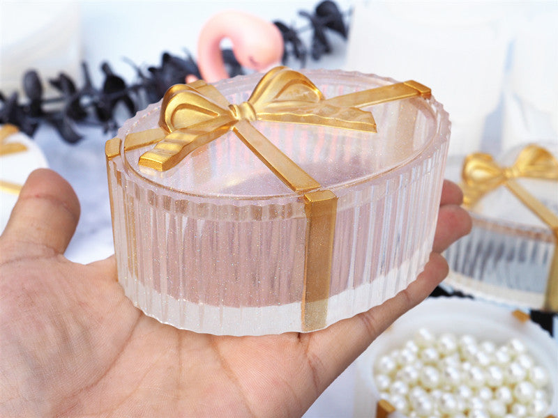 Bow Knot Pack of 4 Jewelry Storage Box Silicone Resin Mold M-FX-HDJ001
