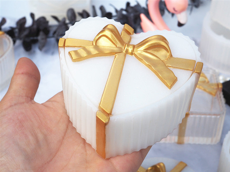 Bow Knot Pack of 4 Jewelry Storage Box Silicone Resin Mold M-FX-HDJ001
