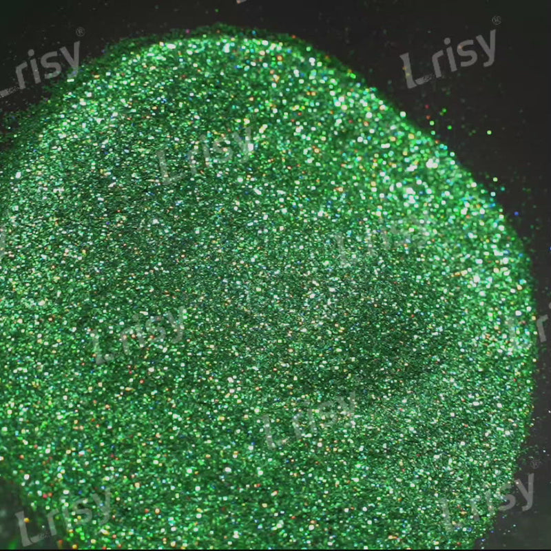0.2mm Holographic Dark Green Extra Fine Glitter (Ultra-thin) LB0600