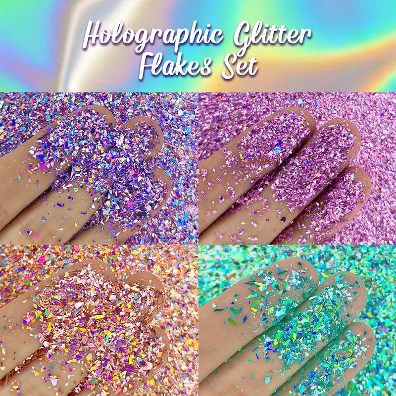 0.2mm Holographic Gold Extra Fine Glitter (Ultra-thin) LB0210